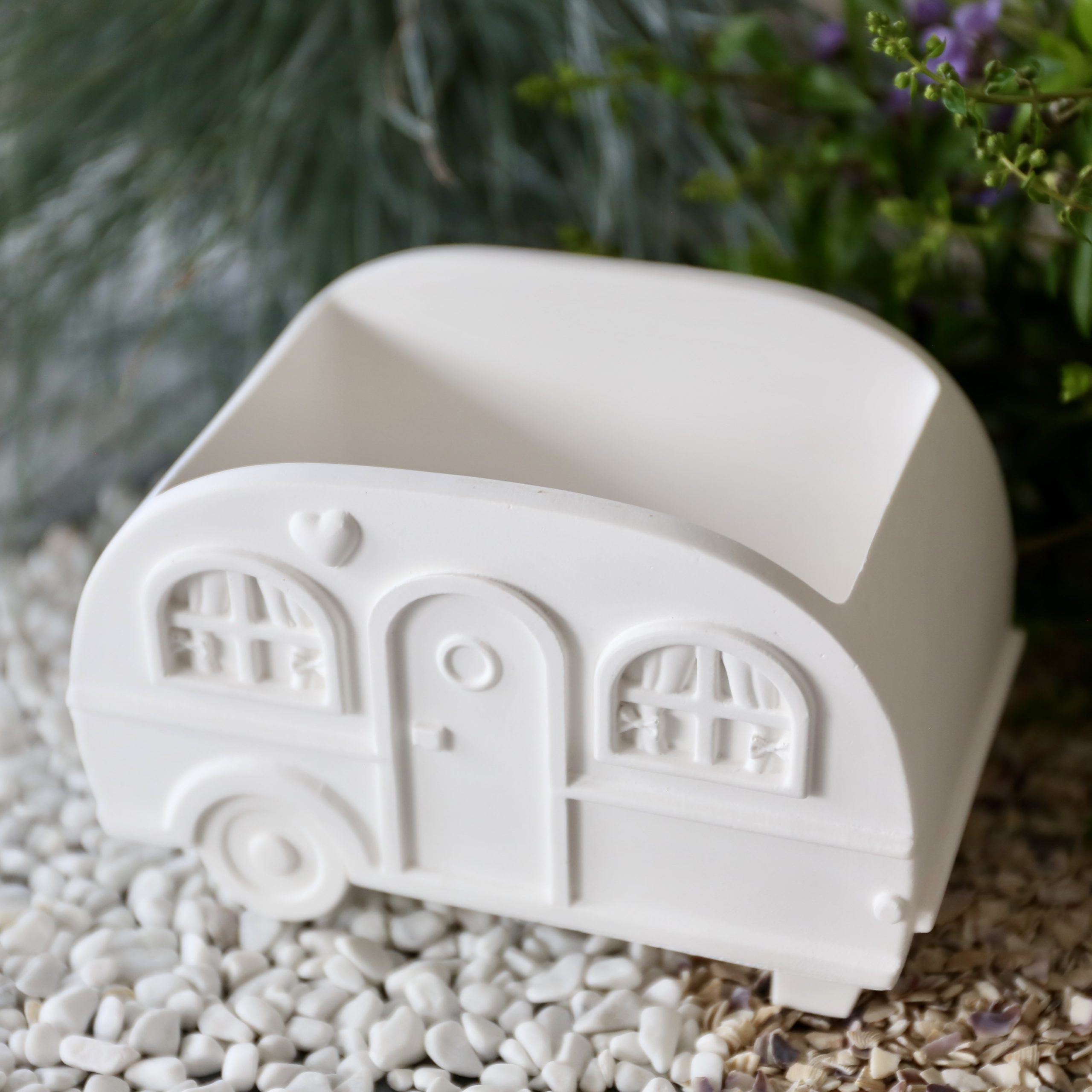 Silikon - Gießform - Camper - Wohnwagen - Blumenvase - Set - mit Manschette und Klammern – Bild 5