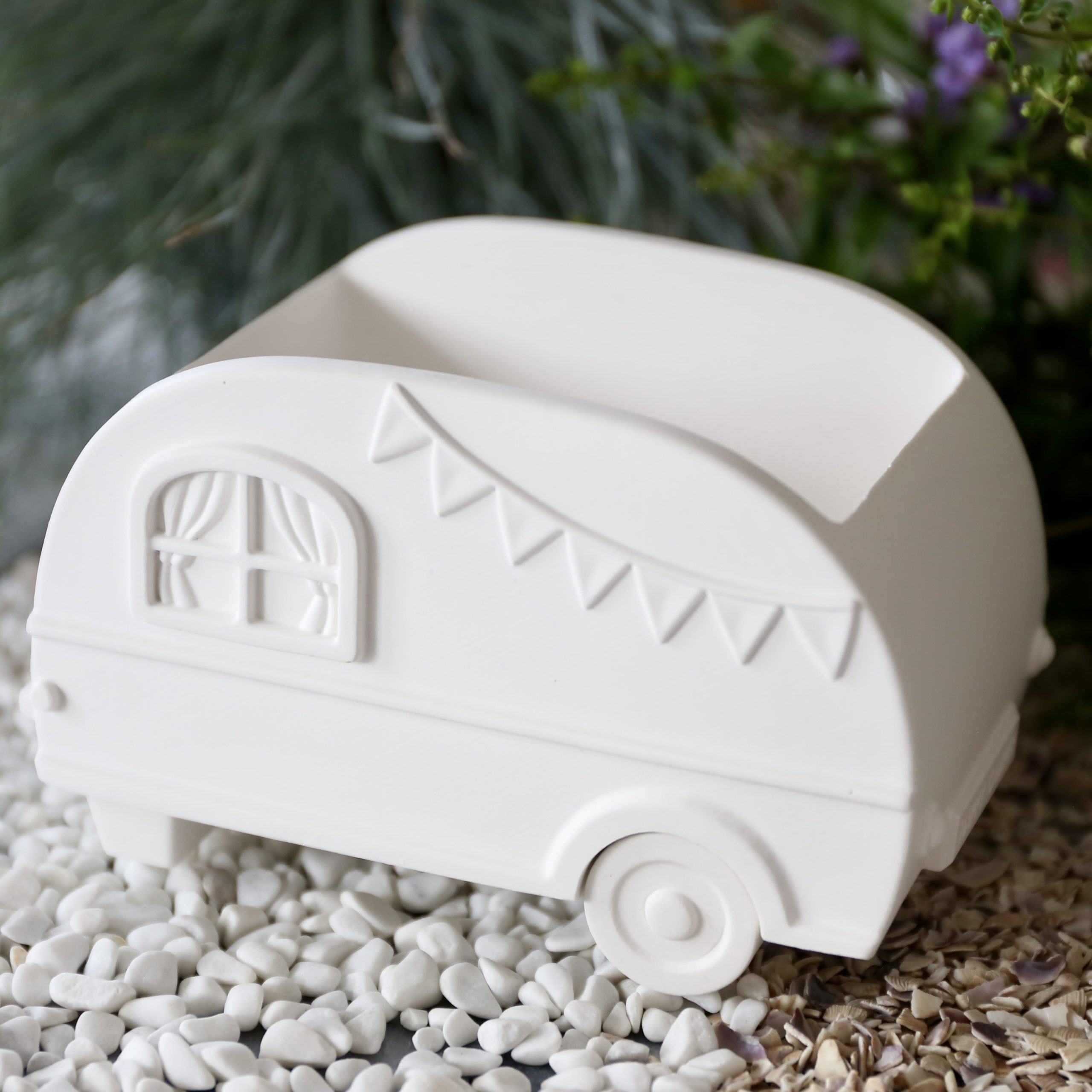 Silikon - Gießform - Camper - Wohnwagen - Blumenvase - Set - mit Manschette und Klammern – Bild 7