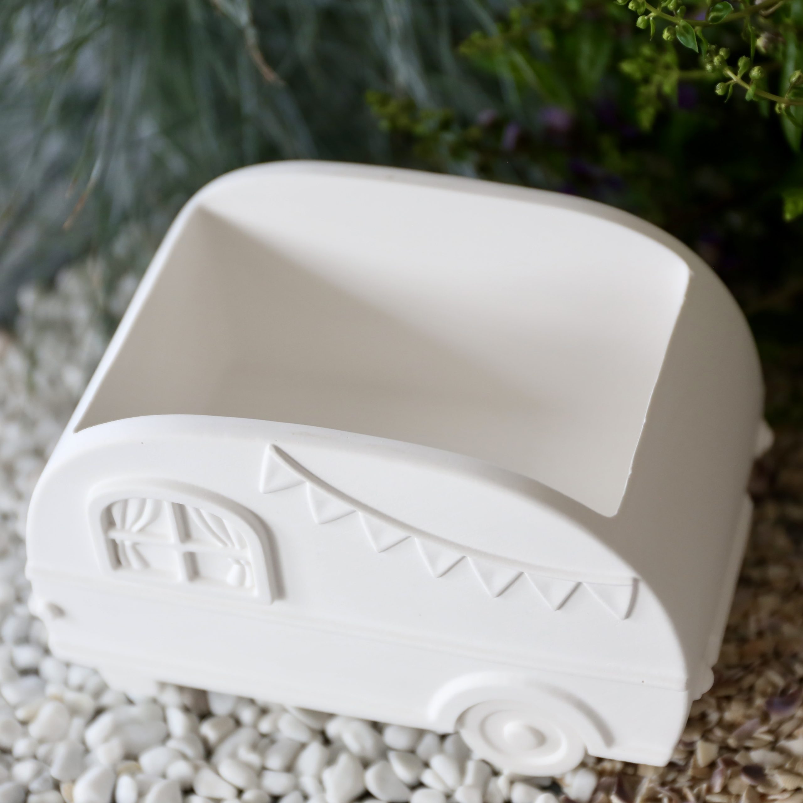 Silikon - Gießform - Camper - Wohnwagen - Blumenvase - Set - mit Manschette und Klammern – Bild 8