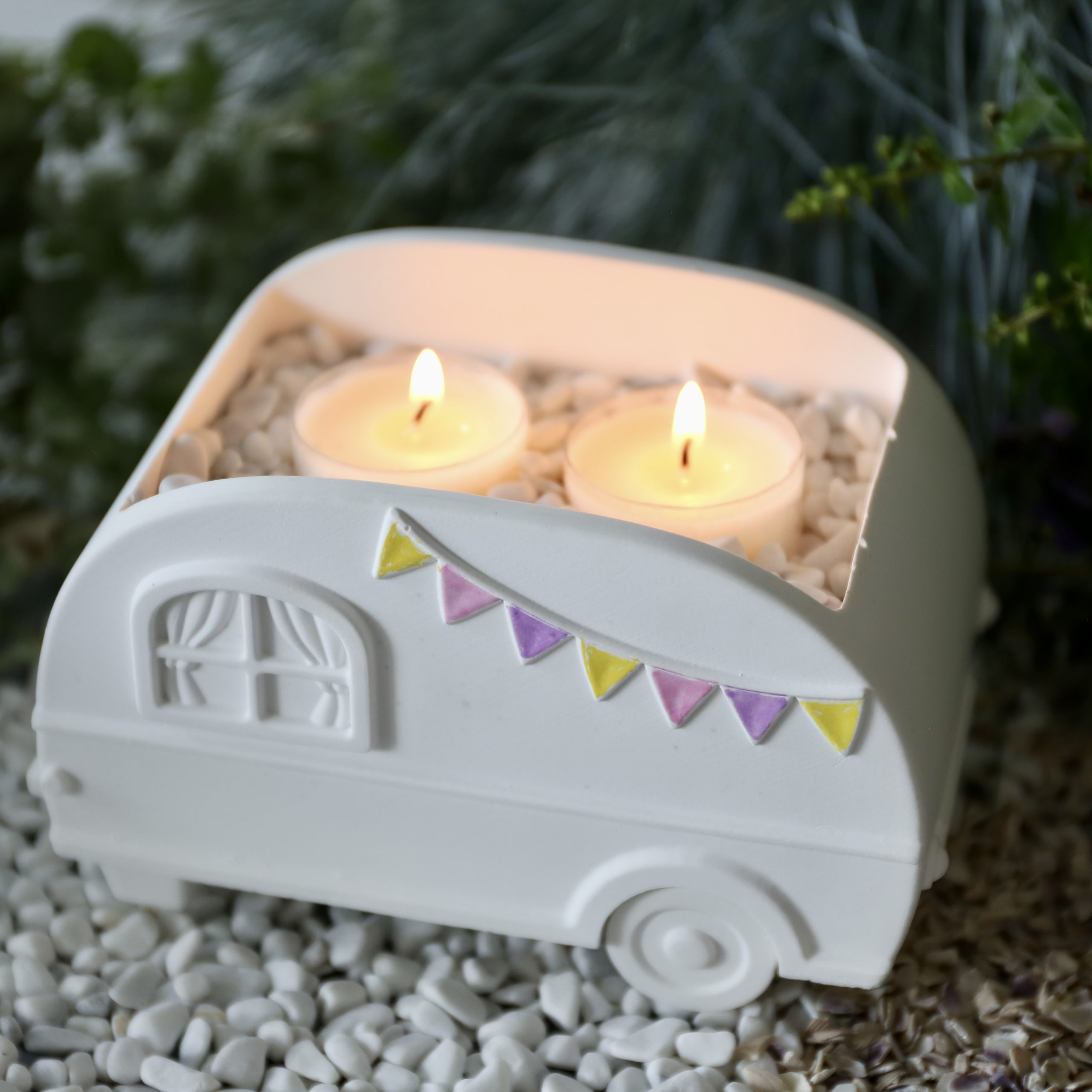 Silikon - Gießform - Camper - Wohnwagen - Blumenvase - Set - mit Manschette und Klammern – Bild 15