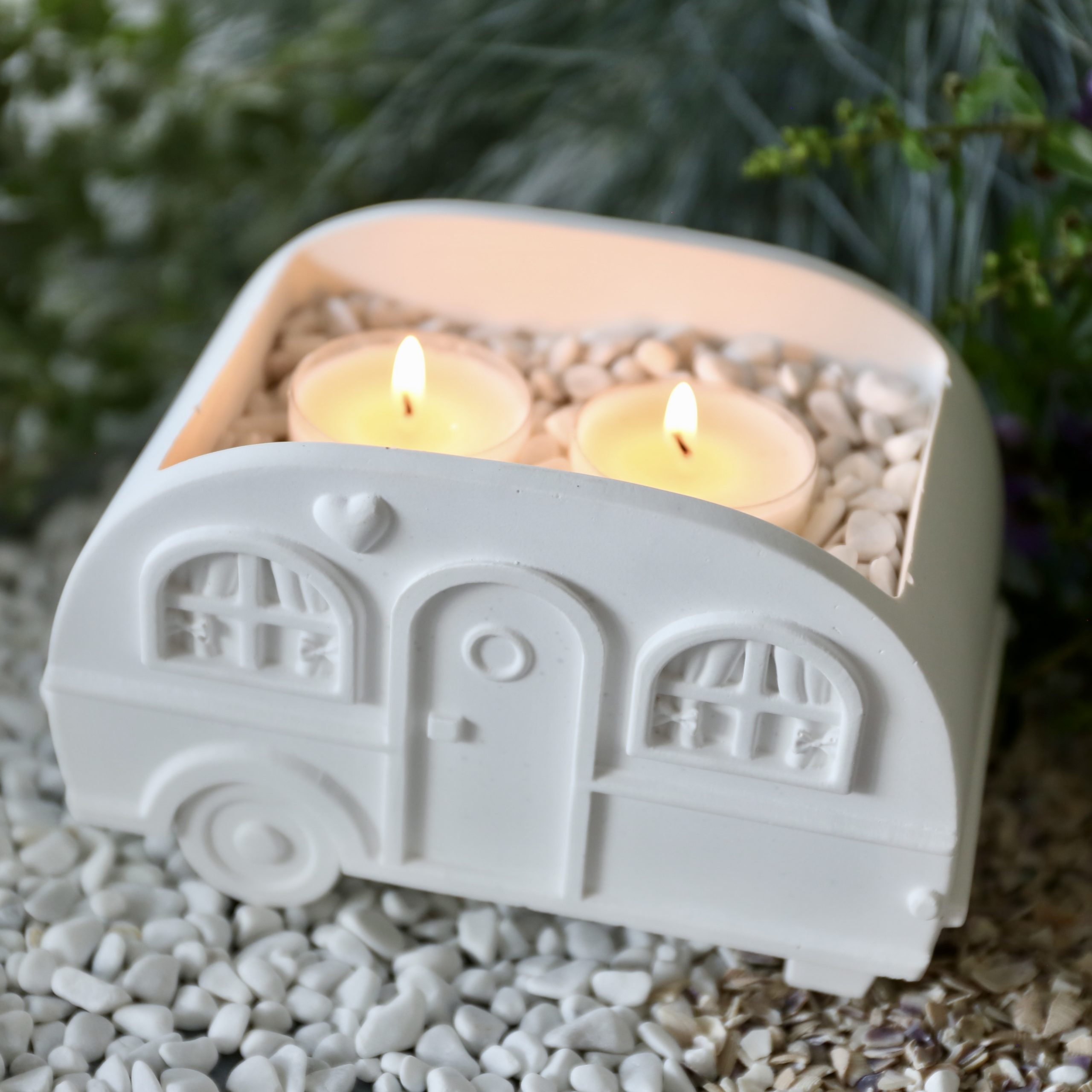Silikon - Gießform - Camper - Wohnwagen - Blumenvase - Set - mit Manschette und Klammern – Bild 16