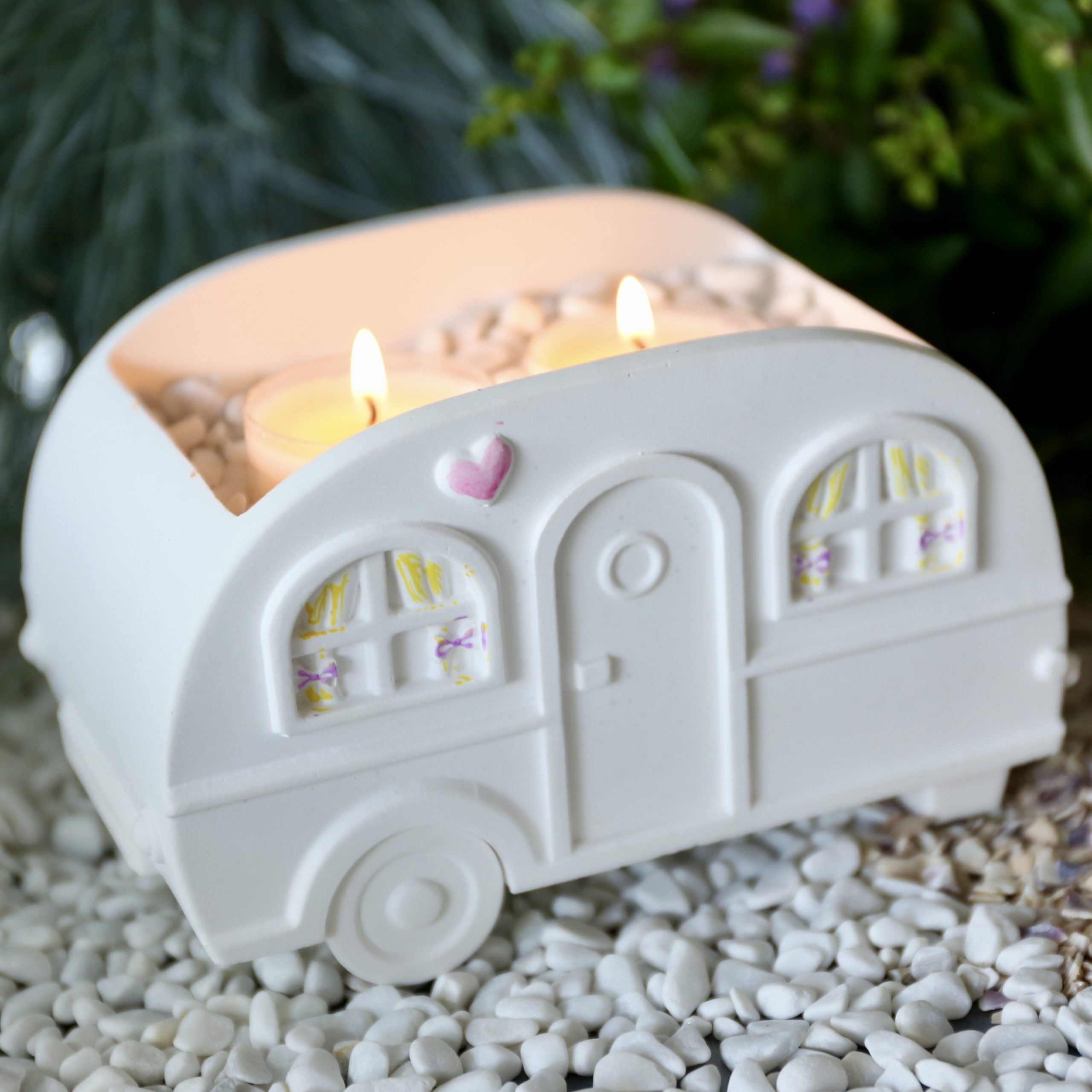Silikon - Gießform - Camper - Wohnwagen - Blumenvase - Set - mit Manschette und Klammern – Bild 18