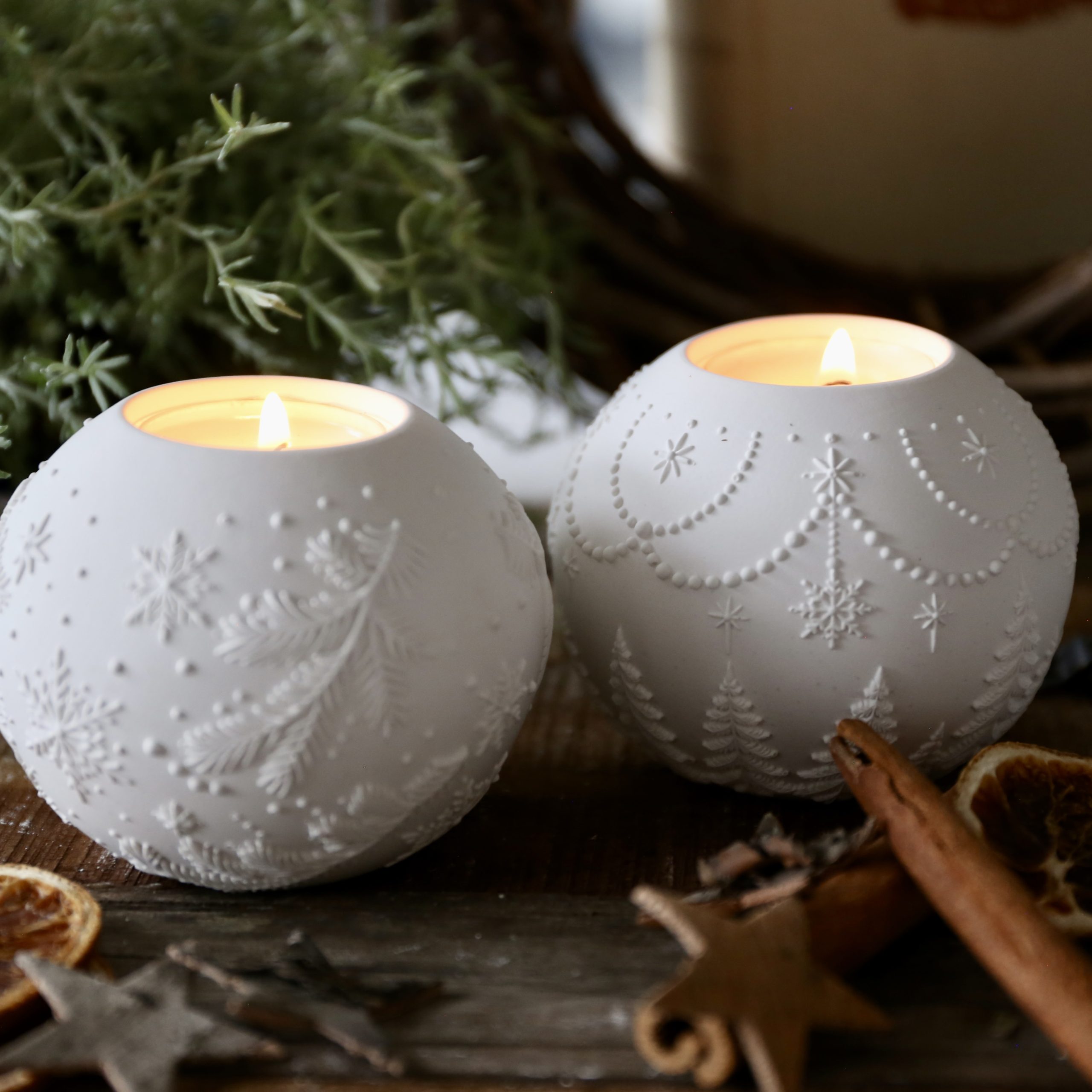 Silikon - Gießform - Weihnachtliche Dekokugel Teelichter - Weihnachtensdeko - wähle aus 3 Varianten – Bild 4