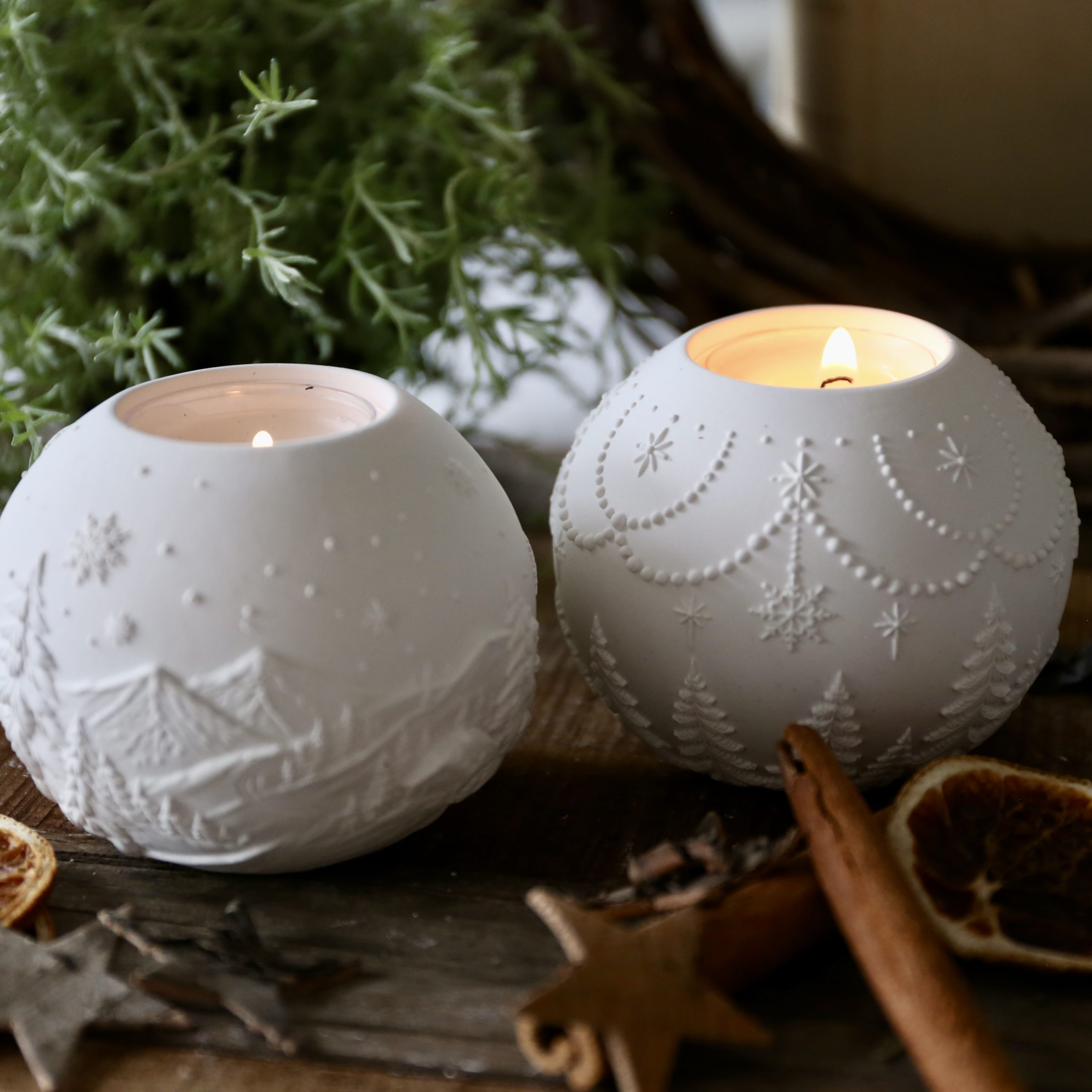 Silikon - Gießform - Weihnachtliche Dekokugel Teelichter - Weihnachtensdeko - wähle aus 3 Varianten – Bild 5