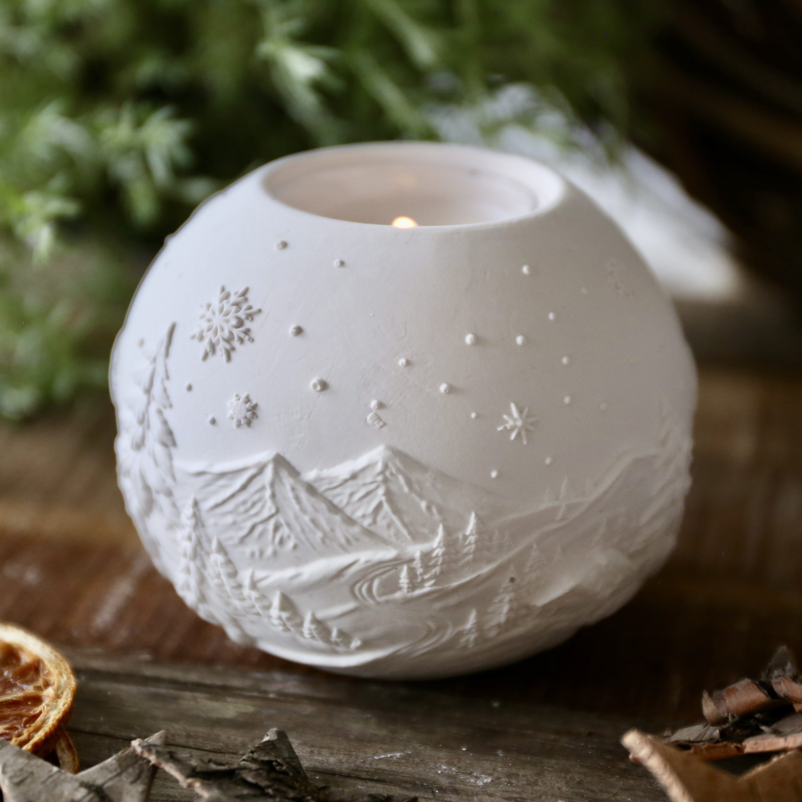 Silikon - Gießform - Weihnachtliche Dekokugel Teelichter - Weihnachtensdeko - wähle aus 3 Varianten – Bild 6