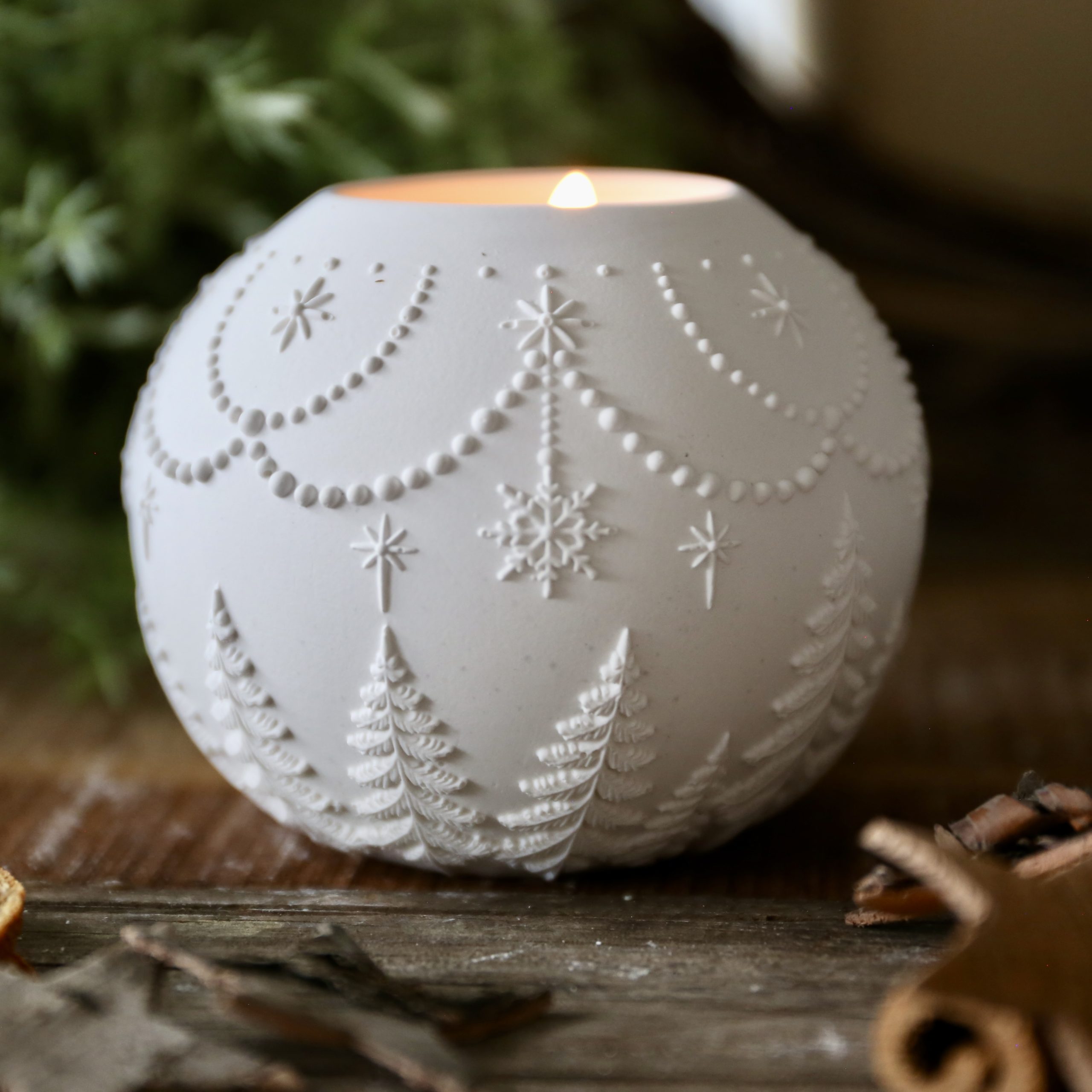 Silikon - Gießform - Weihnachtliche Dekokugel Teelichter - Weihnachtensdeko - wähle aus 3 Varianten – Bild 7