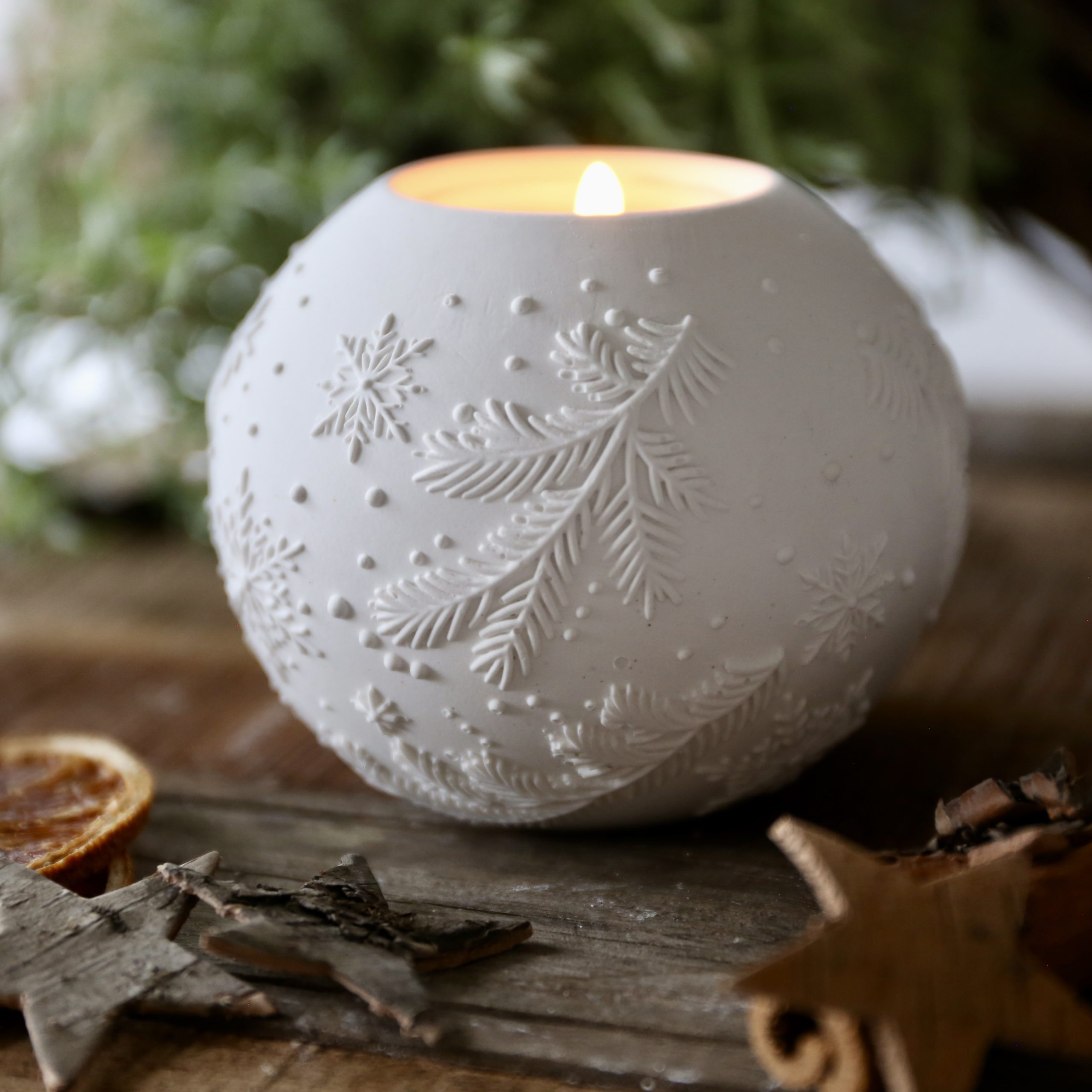 Silikon - Gießform - Weihnachtliche Dekokugel Teelichter - Weihnachtensdeko - wähle aus 3 Varianten – Bild 8