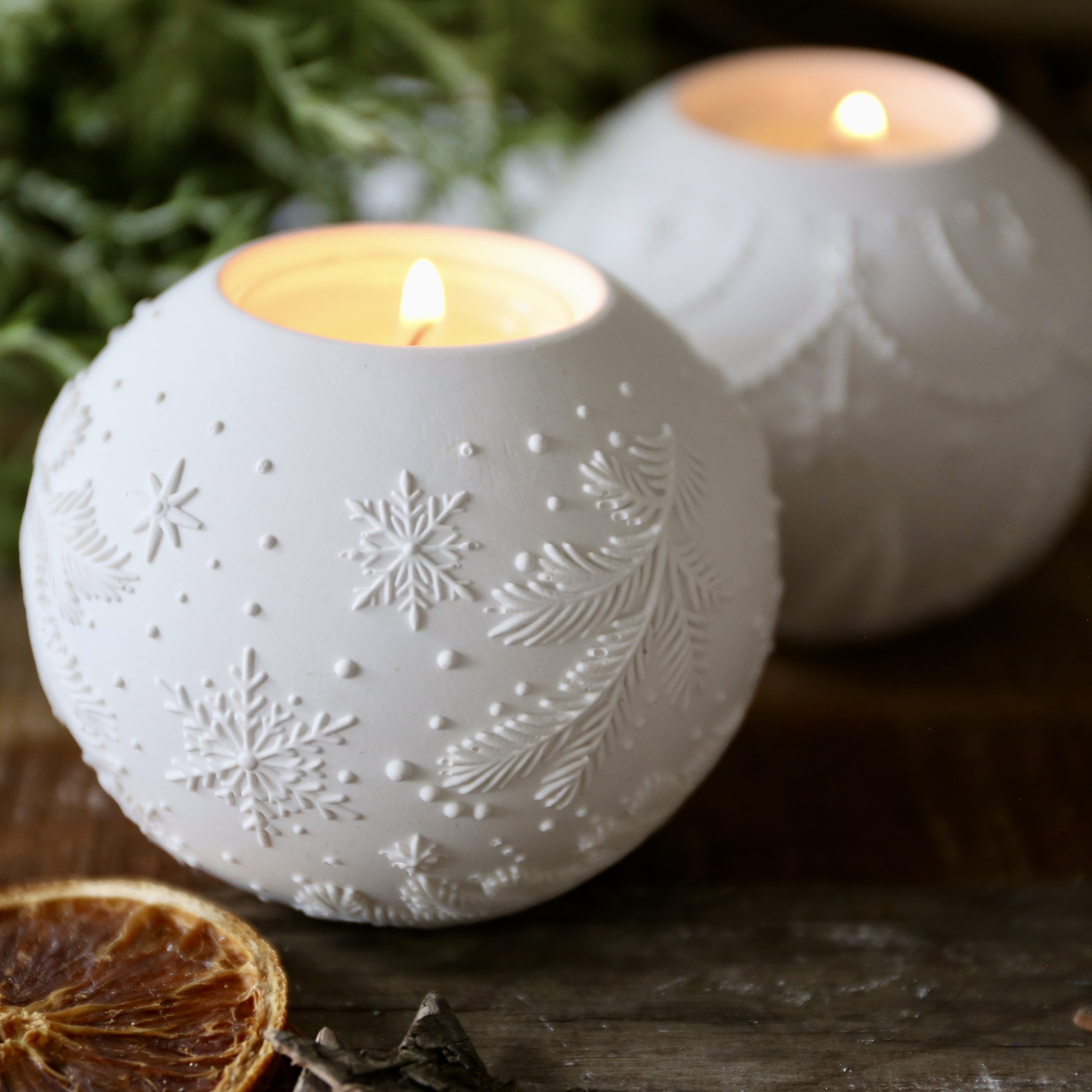 Silikon - Gießform - Weihnachtliche Dekokugel Teelichter - Weihnachtensdeko - wähle aus 3 Varianten – Bild 9
