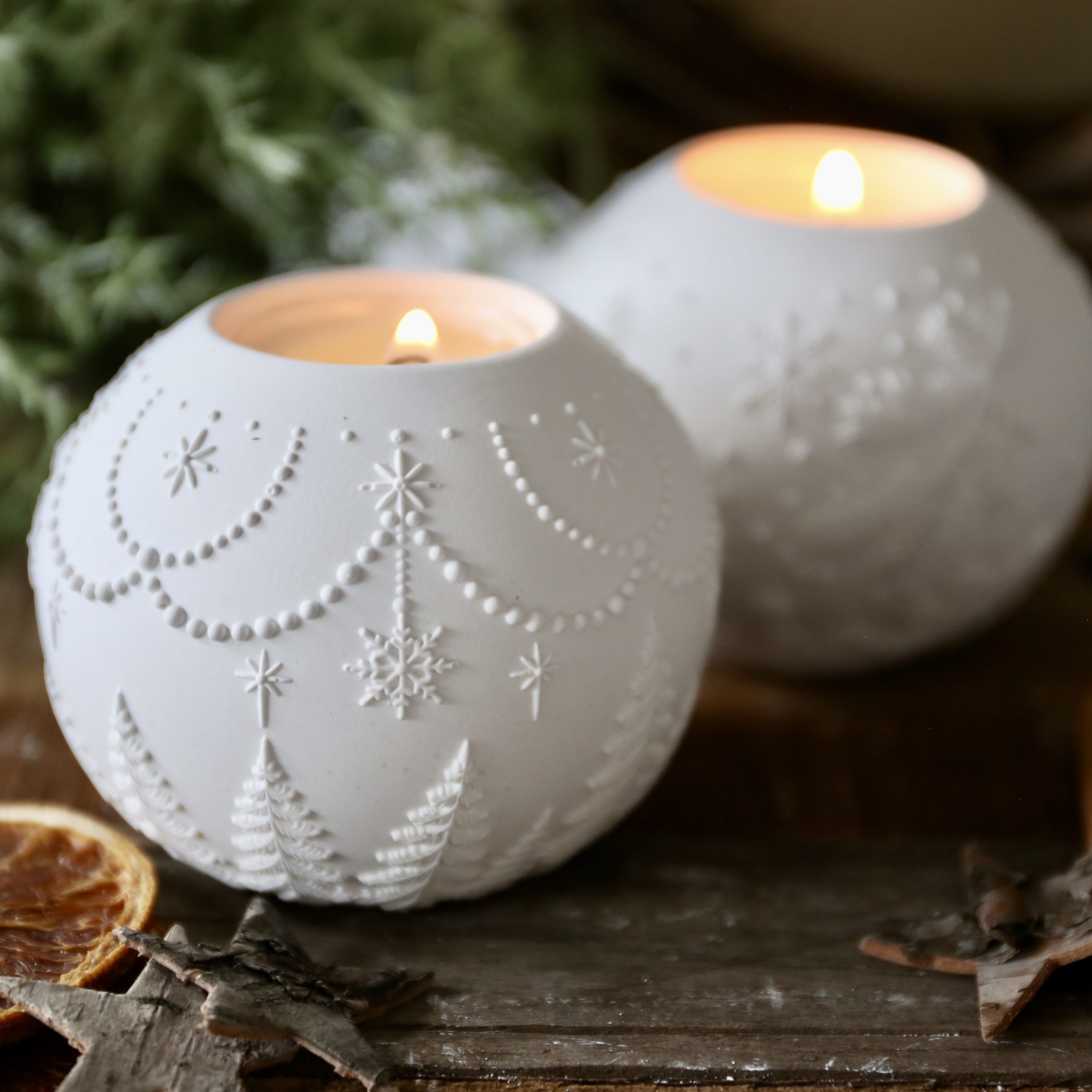 Silikon - Gießform - Weihnachtliche Dekokugel Teelichter - Weihnachtensdeko - wähle aus 3 Varianten – Bild 10