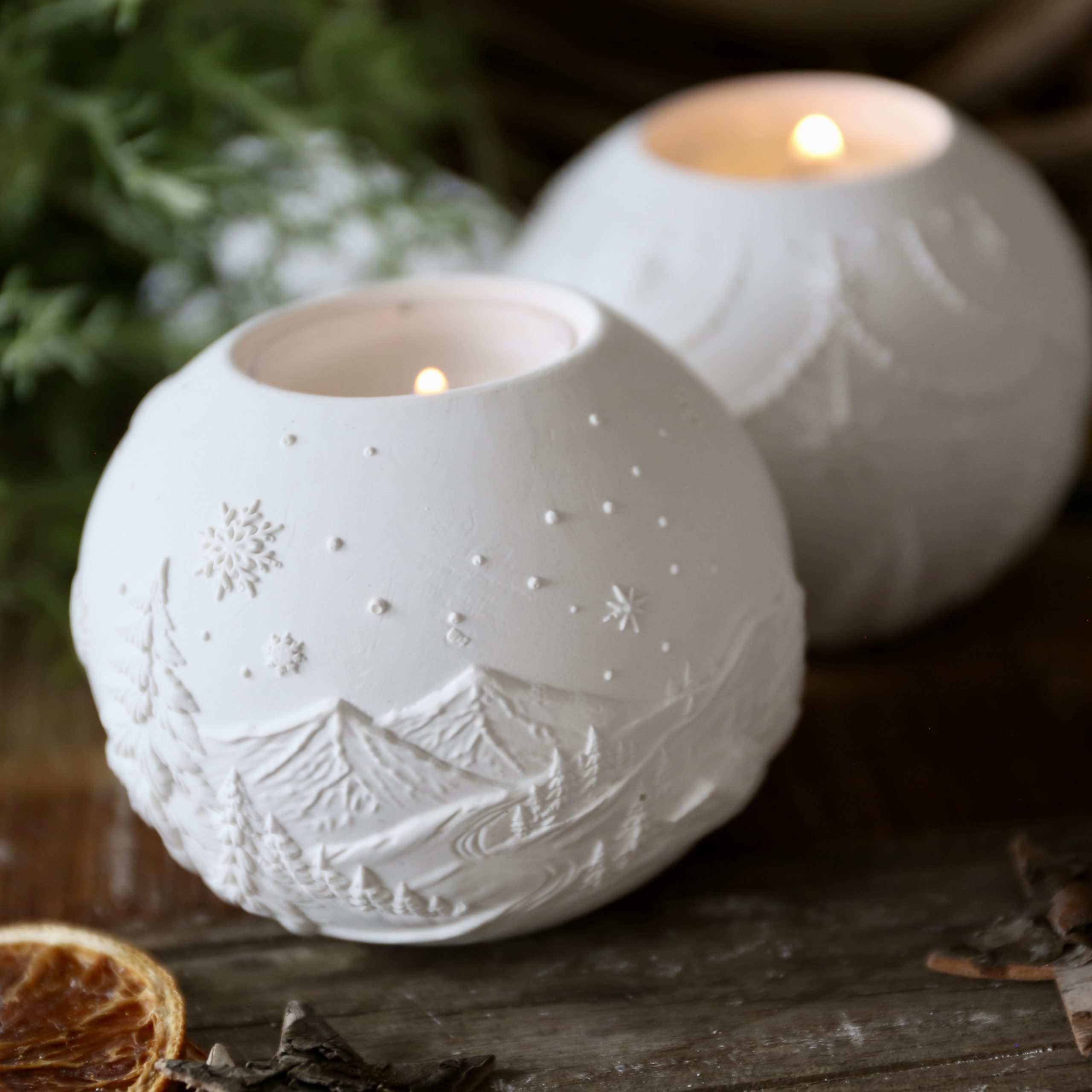 Silikon - Gießform - Weihnachtliche Dekokugel Teelichter - Weihnachtensdeko - wähle aus 3 Varianten – Bild 11