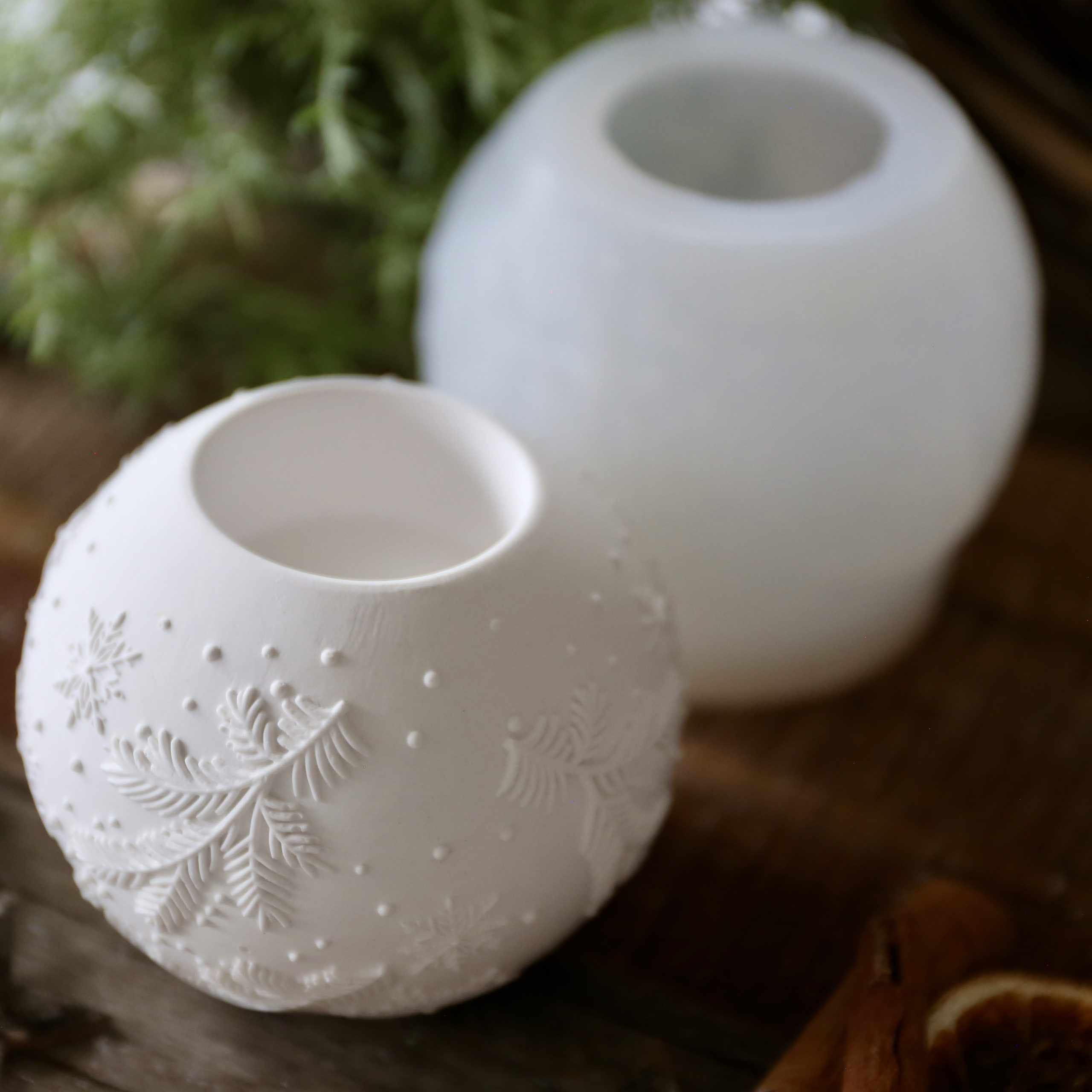 Silikon - Gießform - Weihnachtliche Dekokugel Teelichter - Weihnachtensdeko - wähle aus 3 Varianten – Bild 13