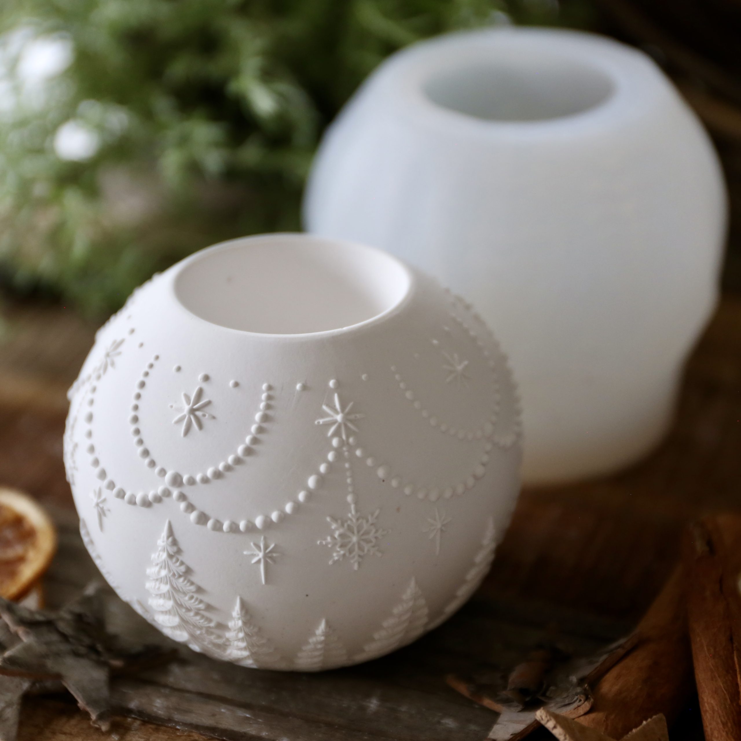 Silikon - Gießform - Weihnachtliche Dekokugel Teelichter - Weihnachtensdeko - wähle aus 3 Varianten – Bild 17