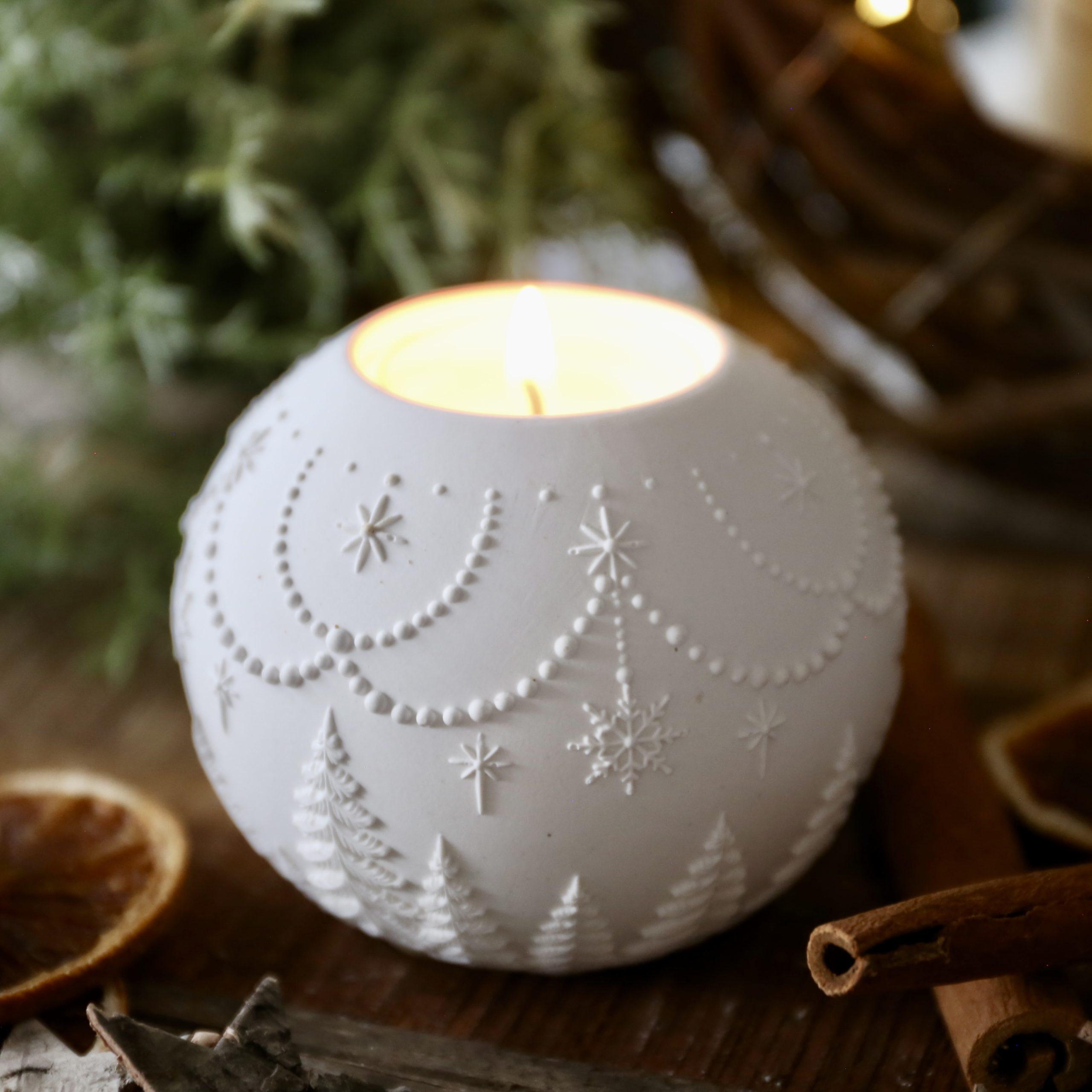 Silikon - Gießform - Weihnachtliche Dekokugel Teelichter - Weihnachtensdeko - wähle aus 3 Varianten – Bild 18