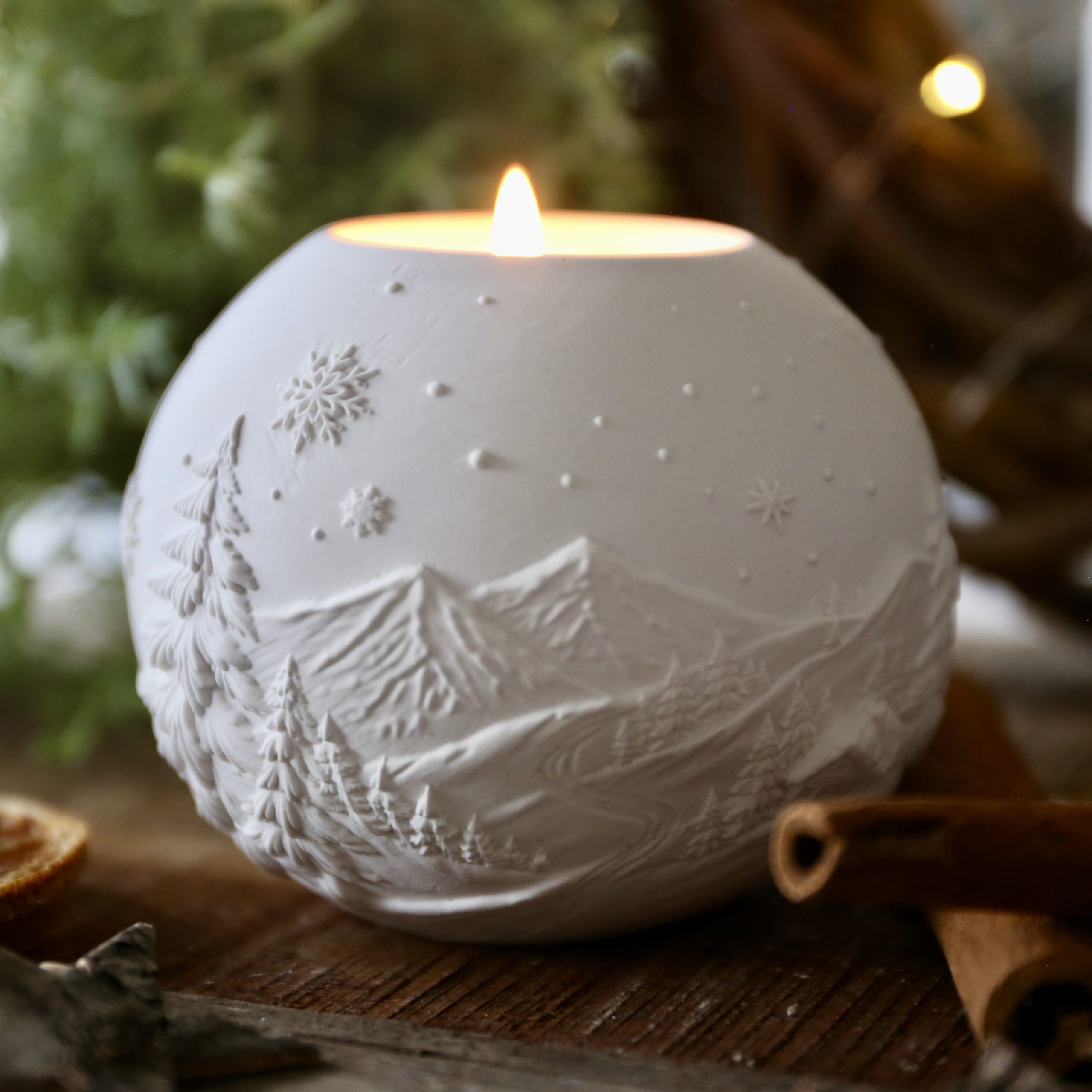 Silikon - Gießform - Weihnachtliche Dekokugel Teelichter - Weihnachtensdeko - wähle aus 3 Varianten – Bild 19