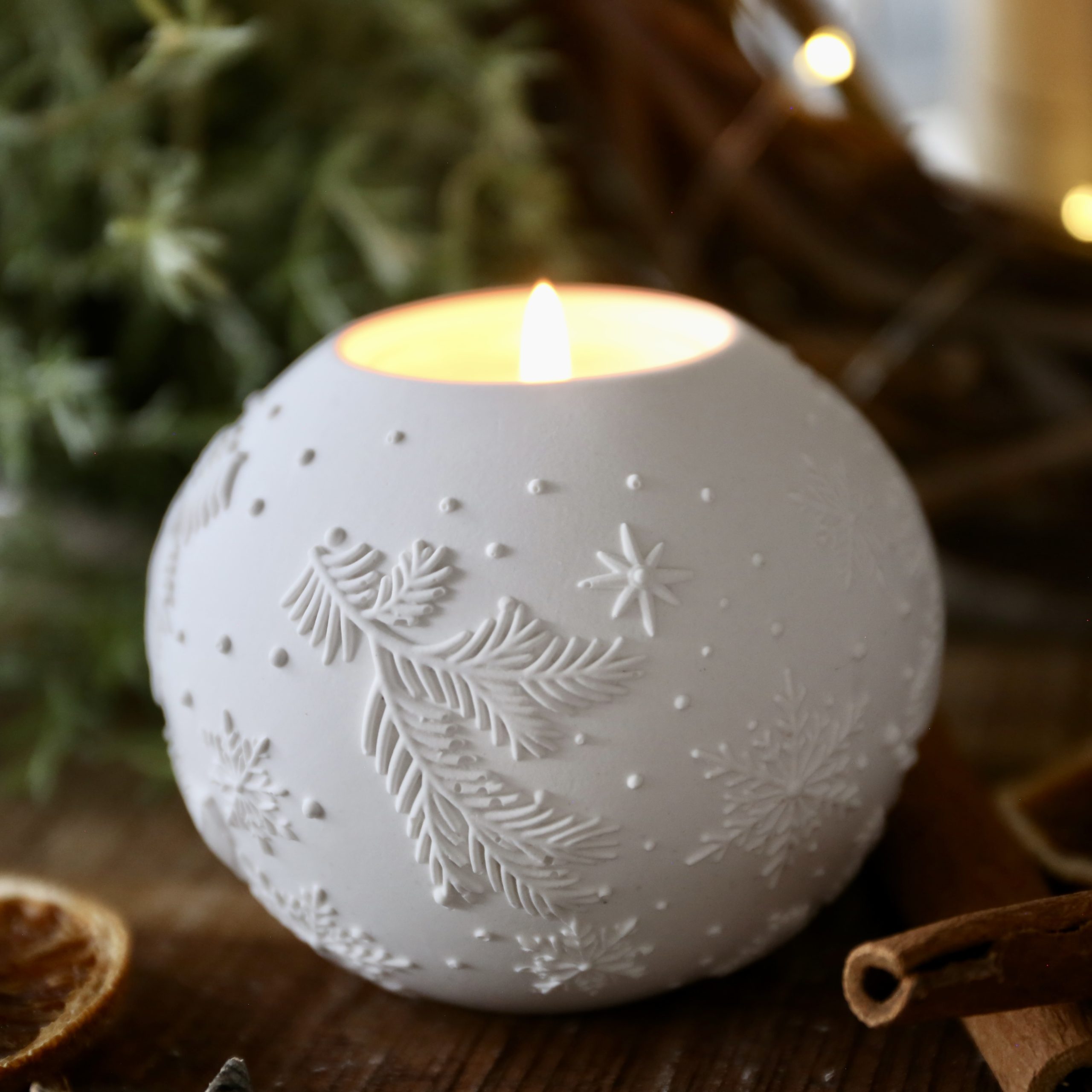 Silikon - Gießform - Weihnachtliche Dekokugel Teelichter - Weihnachtensdeko - wähle aus 3 Varianten – Bild 20