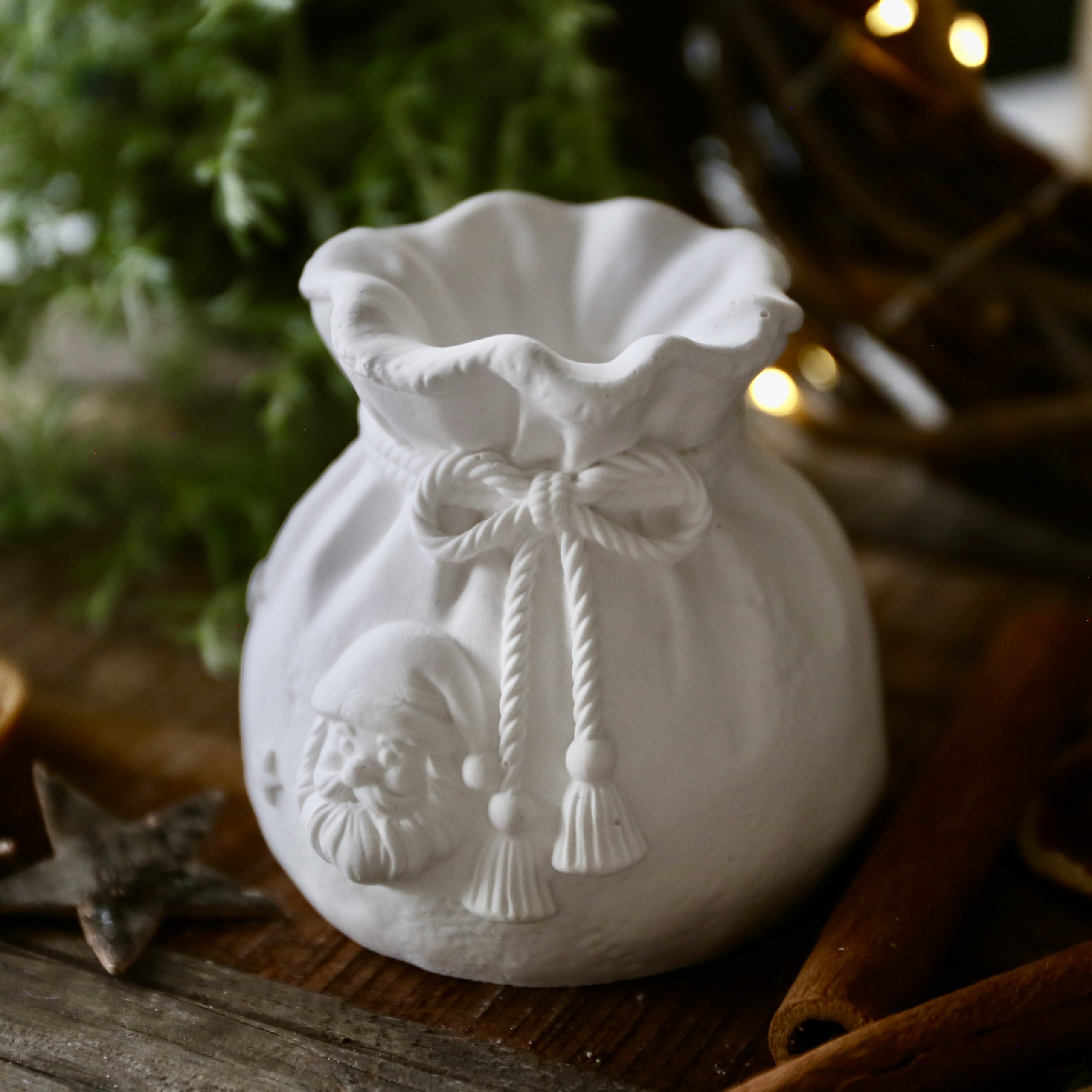 Silikon - Gießform - Geschenkbeutel - Kerzenhalter - Adventsdeko - Weihnachtsdeko - für Stabkerzen – Bild 4