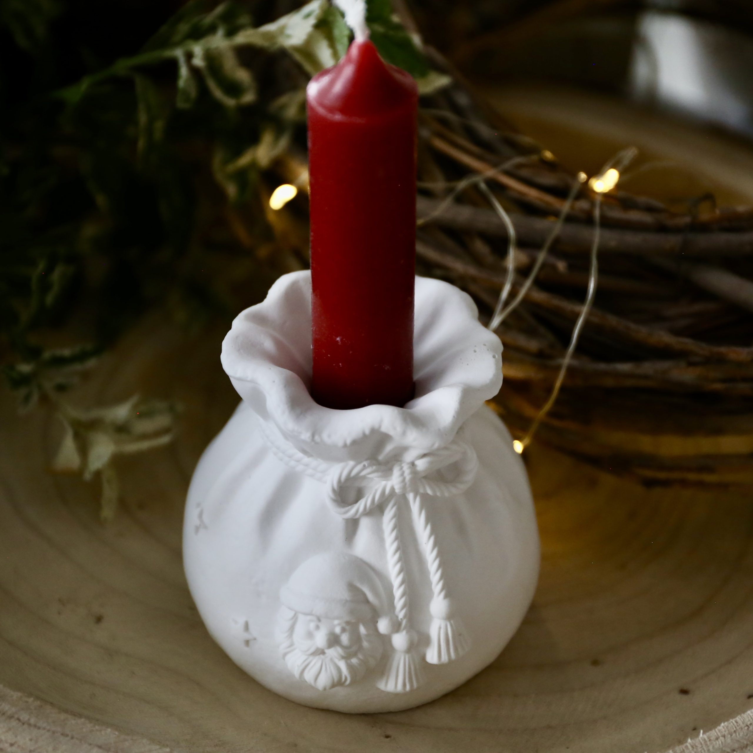 Silikon - Gießform - Geschenkbeutel - Kerzenhalter - Adventsdeko - Weihnachtsdeko - für Stabkerzen – Bild 9