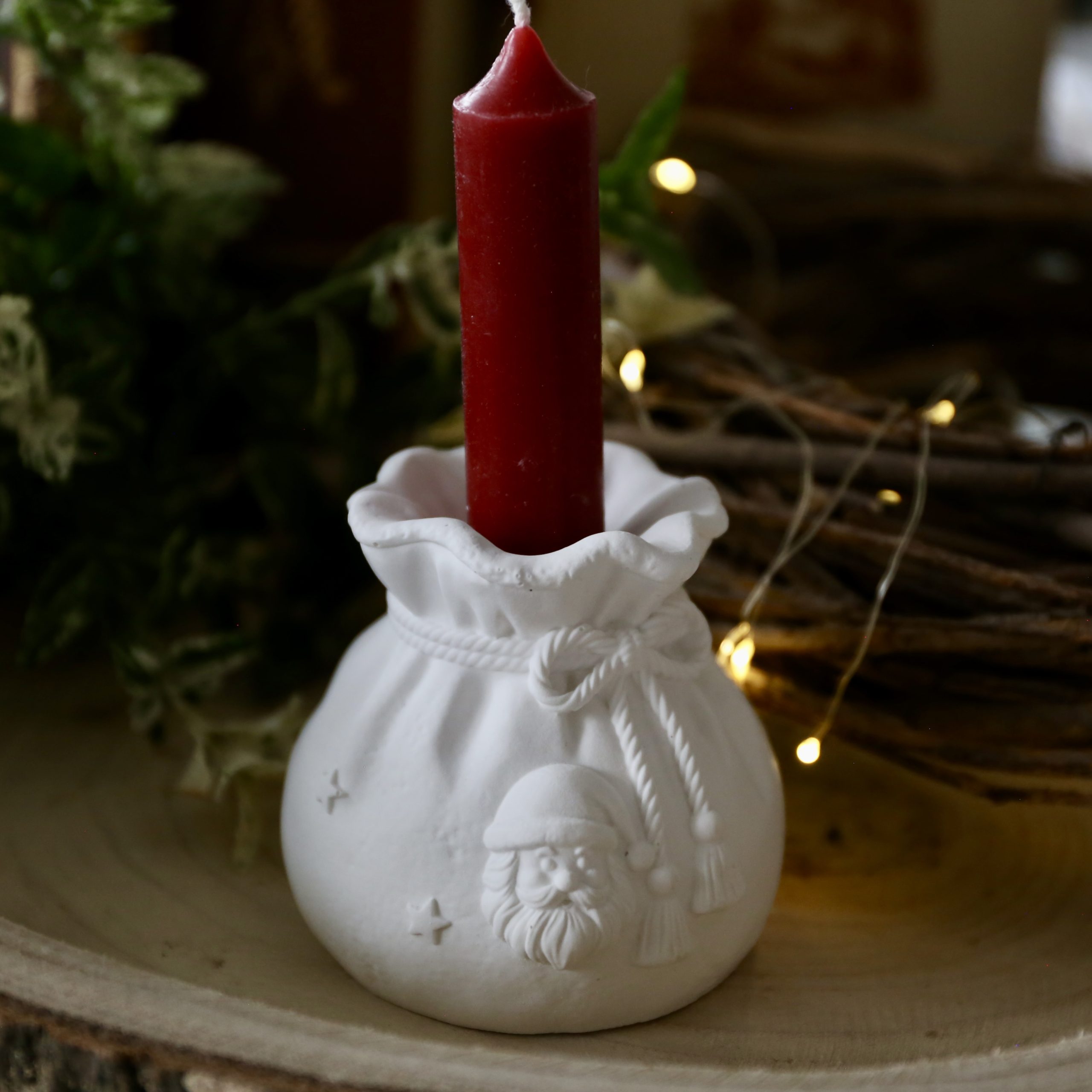 Silikon - Gießform - Geschenkbeutel - Kerzenhalter - Adventsdeko - Weihnachtsdeko - für Stabkerzen – Bild 11