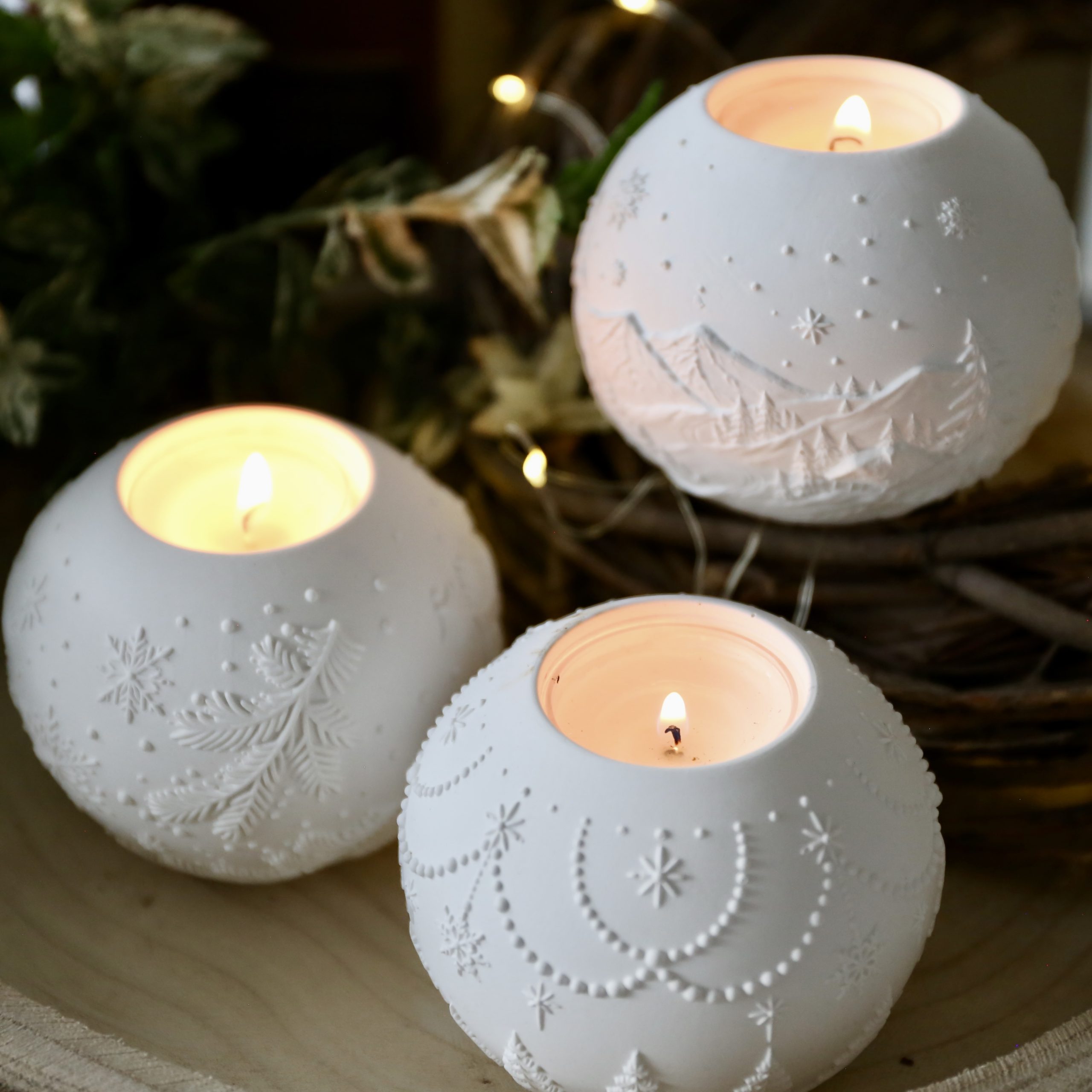 Silikon - Gießform - Weihnachtliche Dekokugel Teelichter - Weihnachtensdeko - wähle aus 3 Varianten – Bild 22