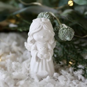 Silikon - Gießform - Mini Engel mit Kerze - Dekofigur - Weihnachtsdeko - Winterdeko