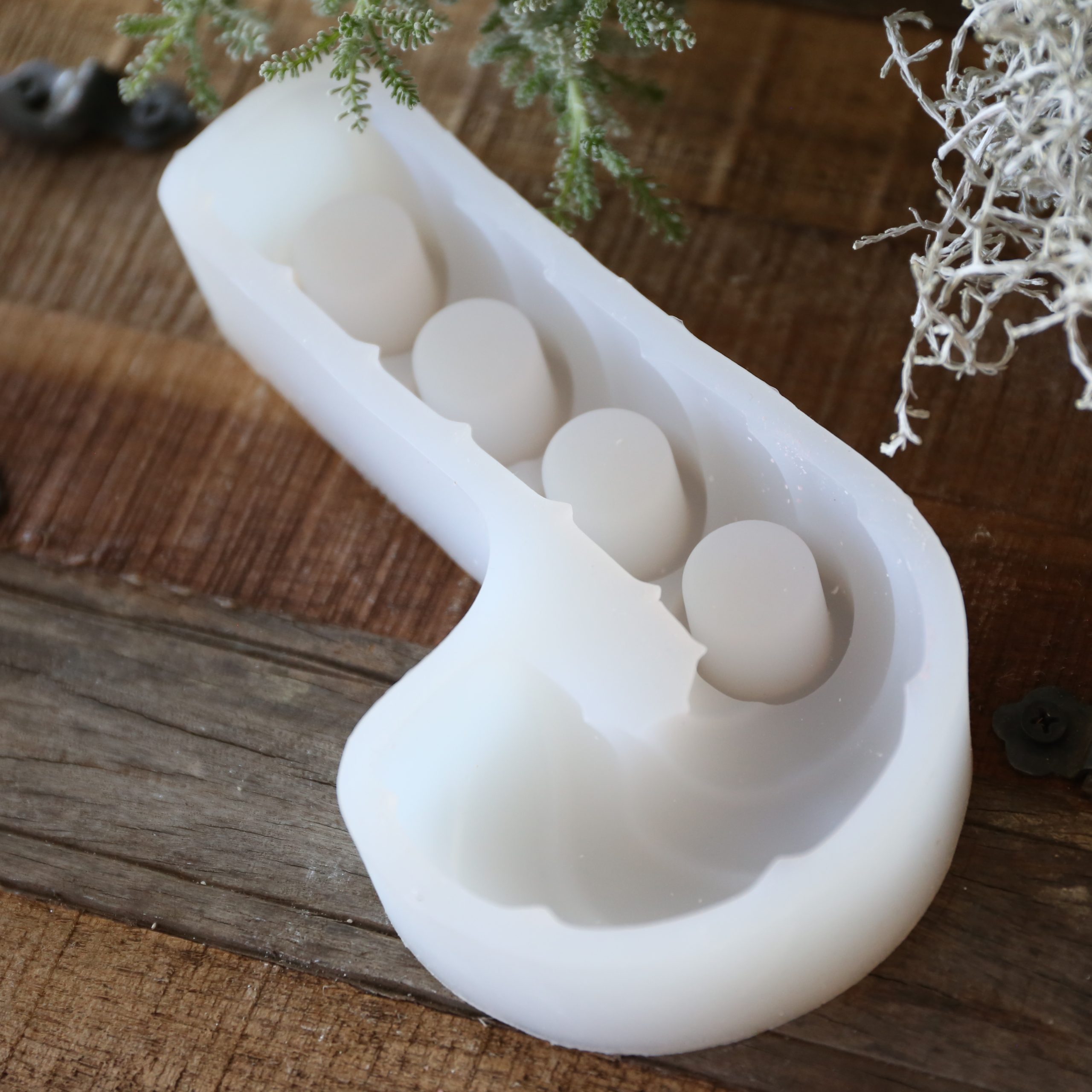 Silikon - Gießform - Zuckerstange - Kerzenhalter - Adventsdeko - Weihnachtsdeko - für Stabkerzen – Bild 2