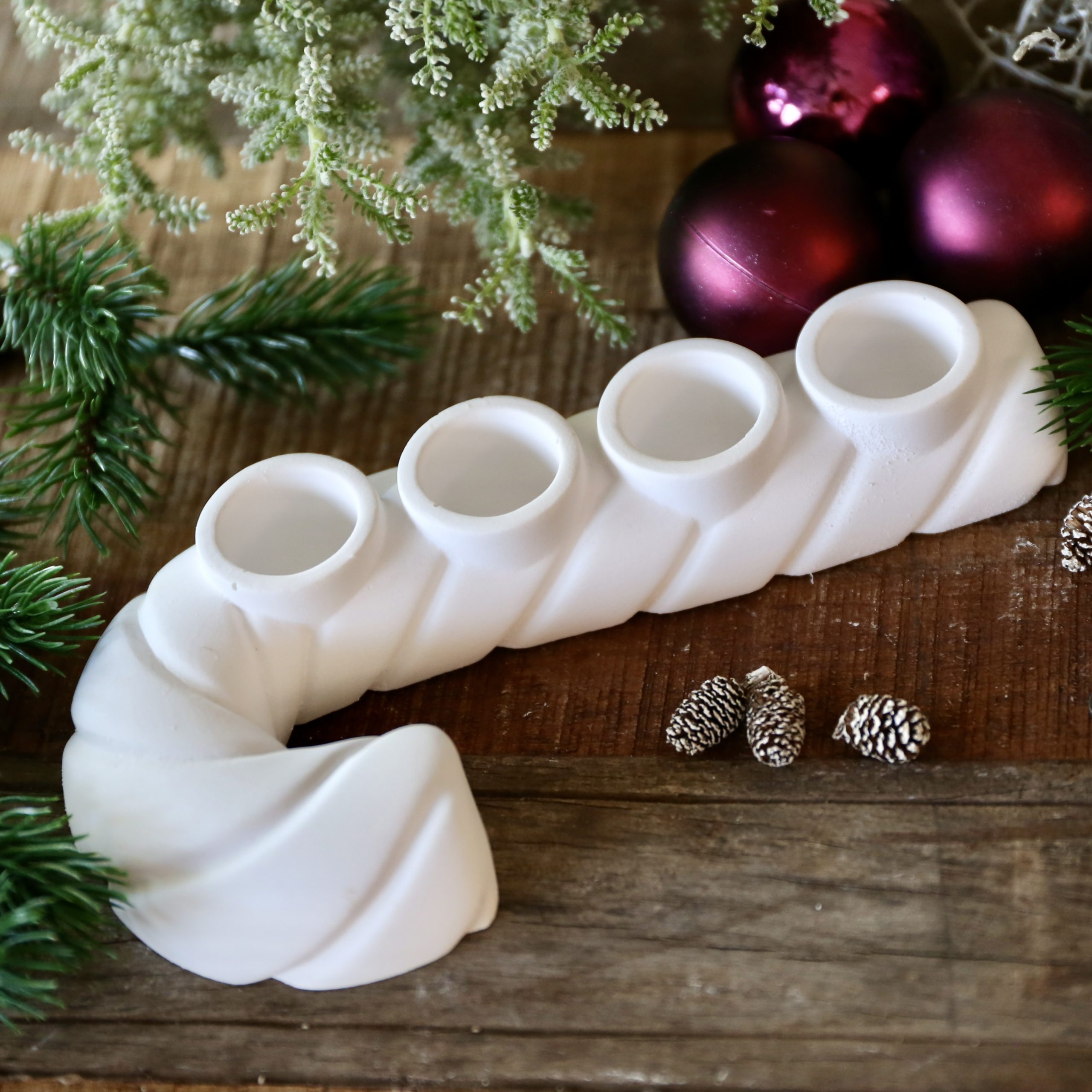 Silikon - Gießform - Zuckerstange - Kerzenhalter - Adventsdeko - Weihnachtsdeko - für Stabkerzen – Bild 4