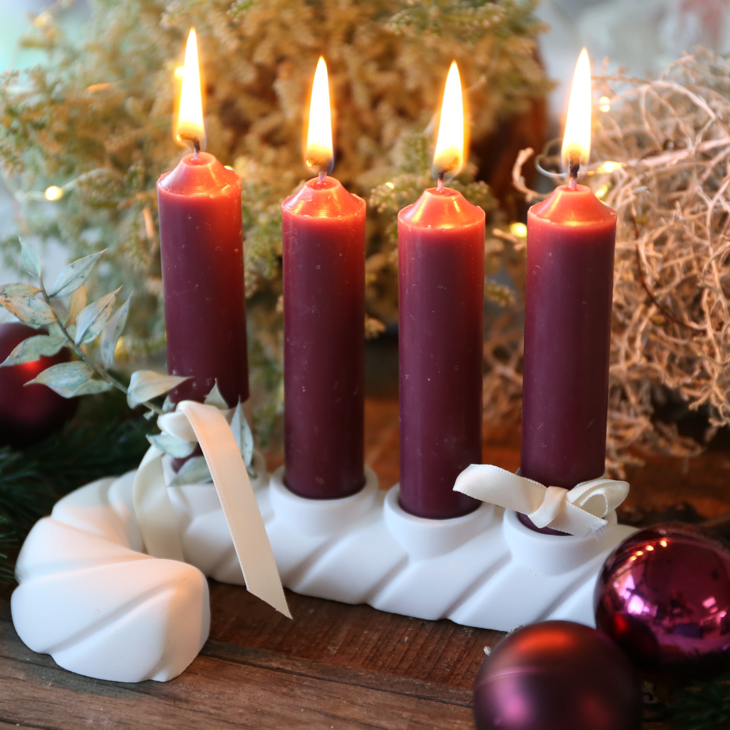 Silikon - Gießform - Zuckerstange - Kerzenhalter - Adventsdeko - Weihnachtsdeko - für Stabkerzen – Bild 12