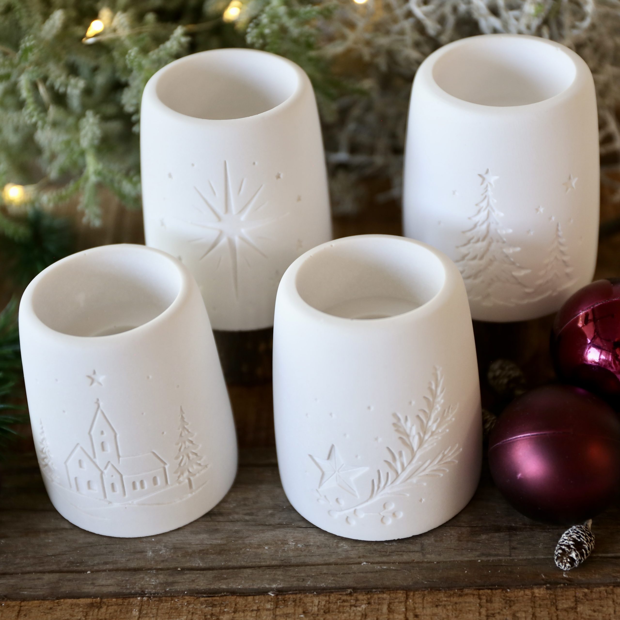 Silikon - Gießform - Weihnachtliche Teelichthalter - Weihnachtsdeko - Winterdeko - wähle aus 4 Varianten – Bild 2