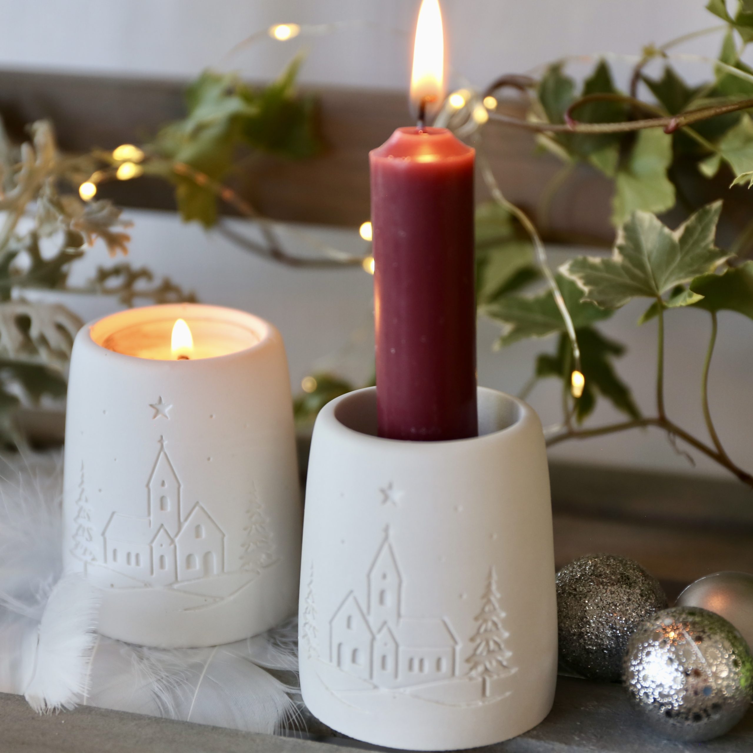 Silikon - Gießform - Weihnachtliche Teelichthalter - Weihnachtsdeko - Winterdeko - wähle aus 4 Varianten – Bild 14