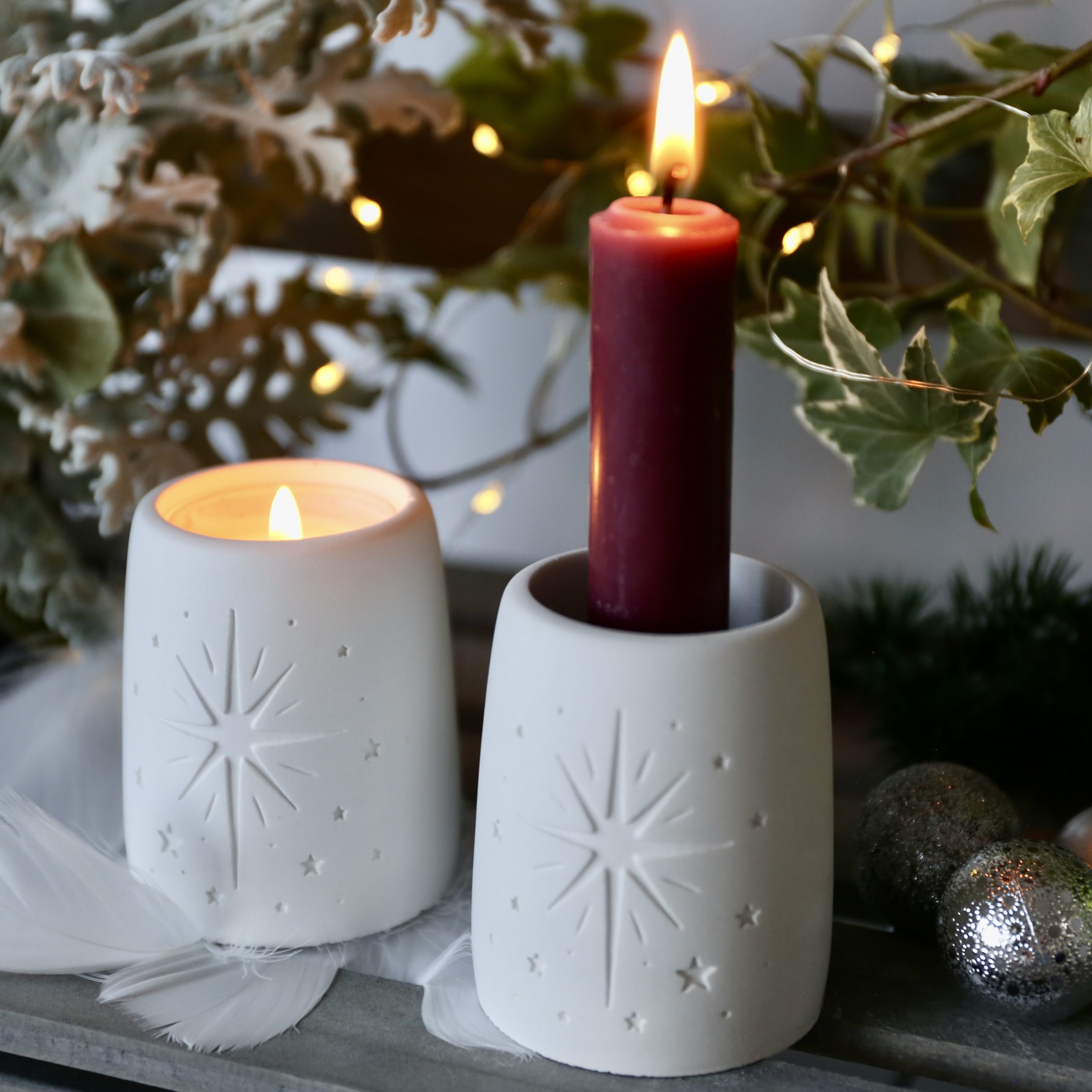 Silikon - Gießform - Weihnachtliche Teelichthalter - Weihnachtsdeko - Winterdeko - wähle aus 4 Varianten – Bild 28