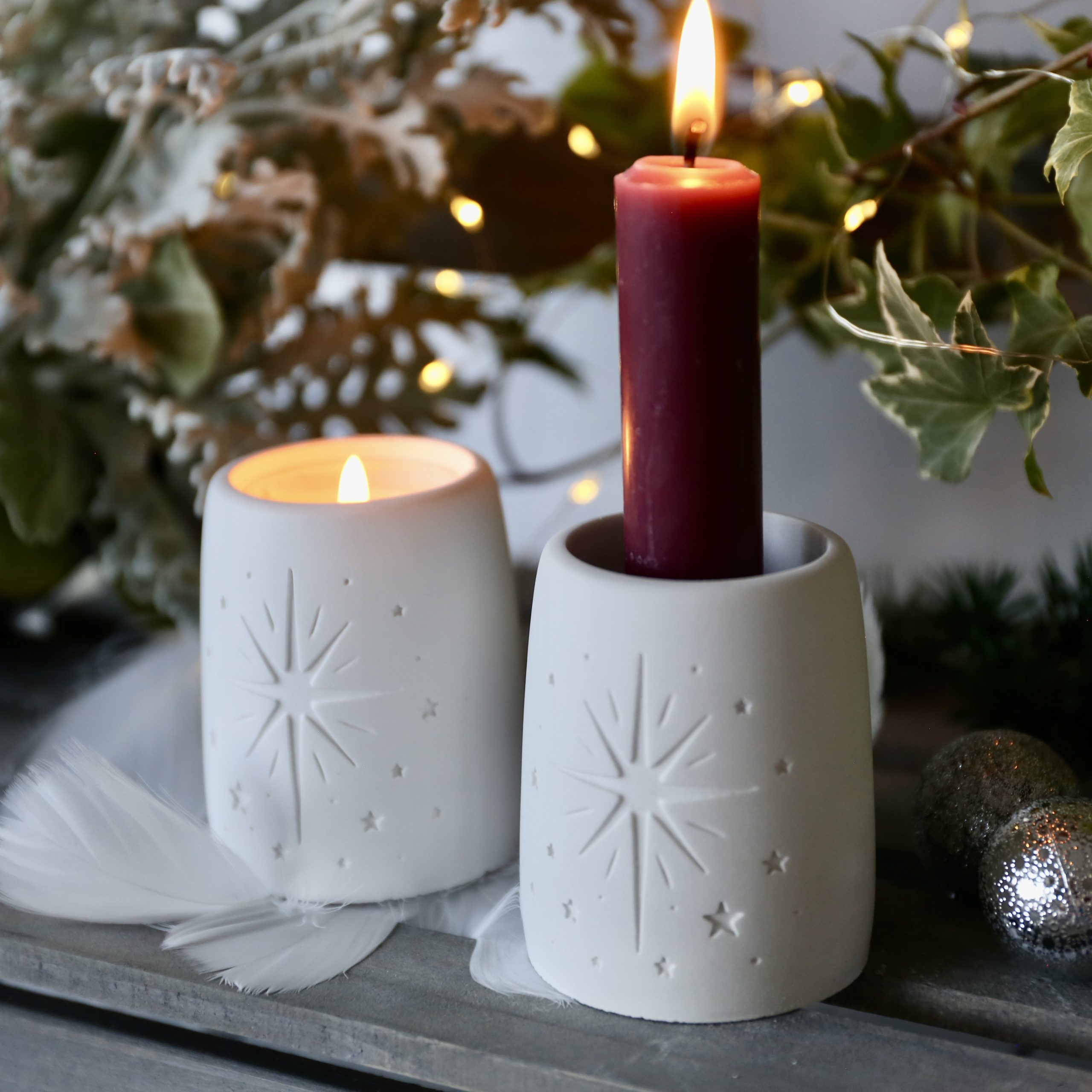 Silikon - Gießform - Weihnachtliche Teelichthalter - Weihnachtsdeko - Winterdeko - wähle aus 4 Varianten – Bild 29