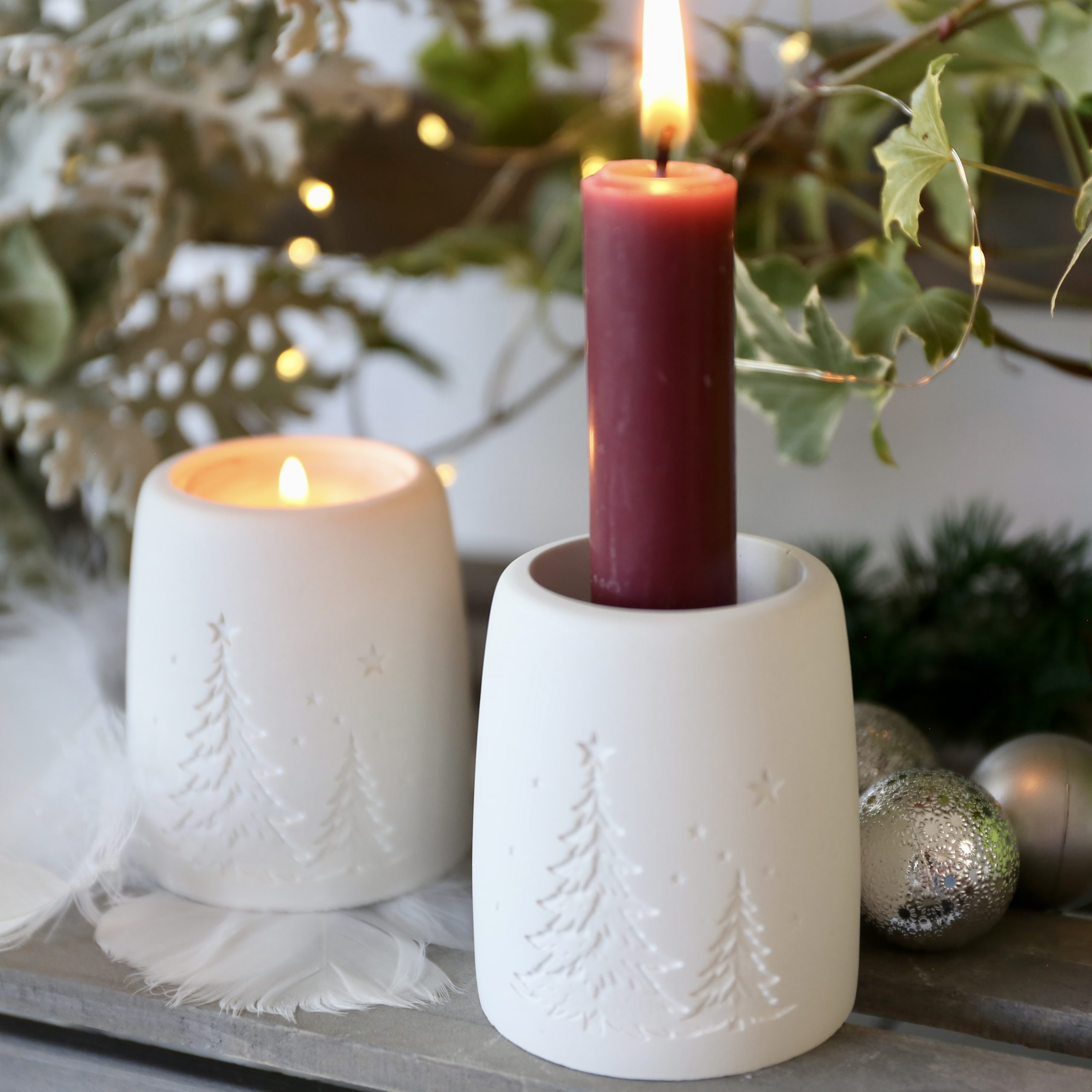 Silikon - Gießform - Weihnachtliche Teelichthalter - Weihnachtsdeko - Winterdeko - wähle aus 4 Varianten – Bild 36