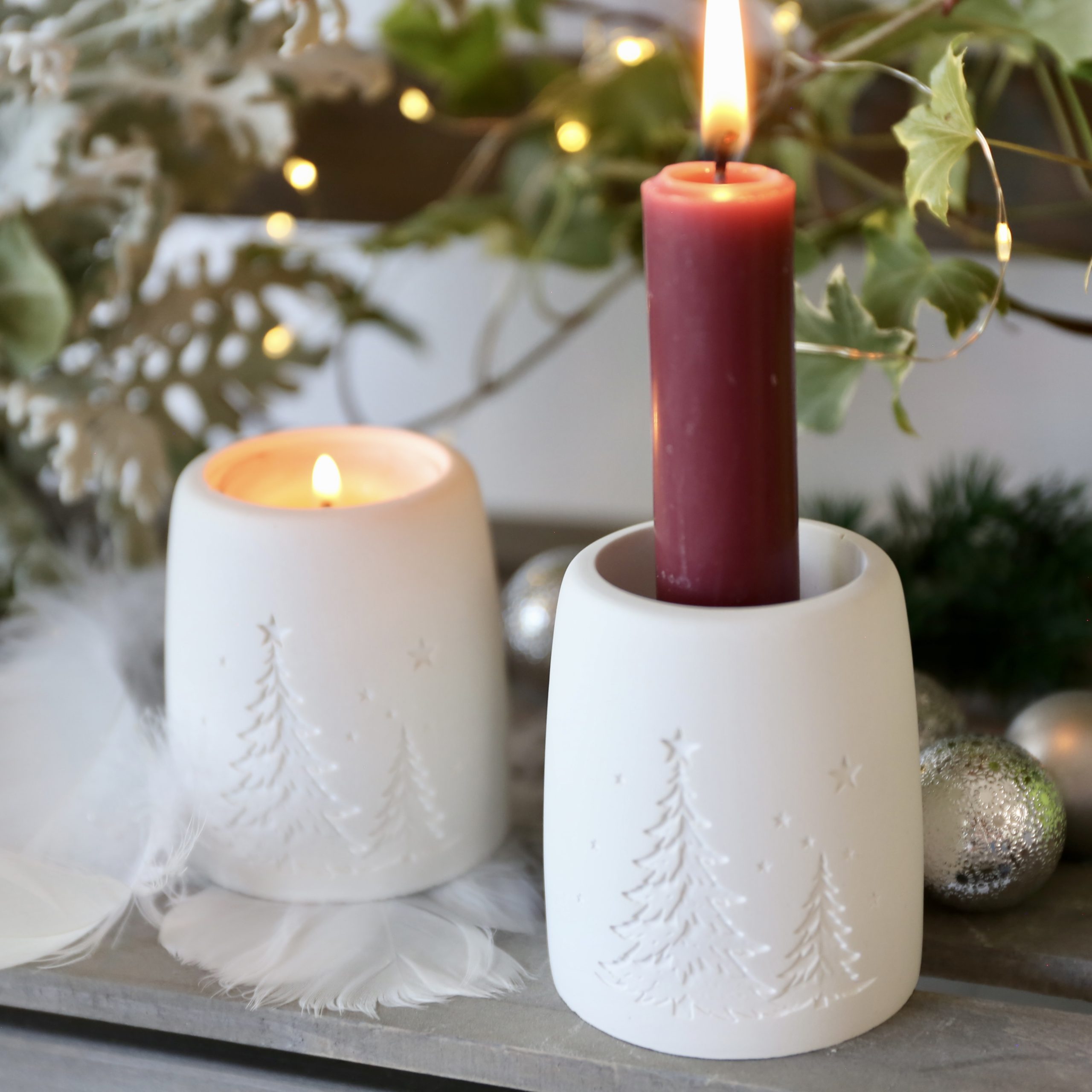 Silikon - Gießform - Weihnachtliche Teelichthalter - Weihnachtsdeko - Winterdeko - wähle aus 4 Varianten – Bild 37
