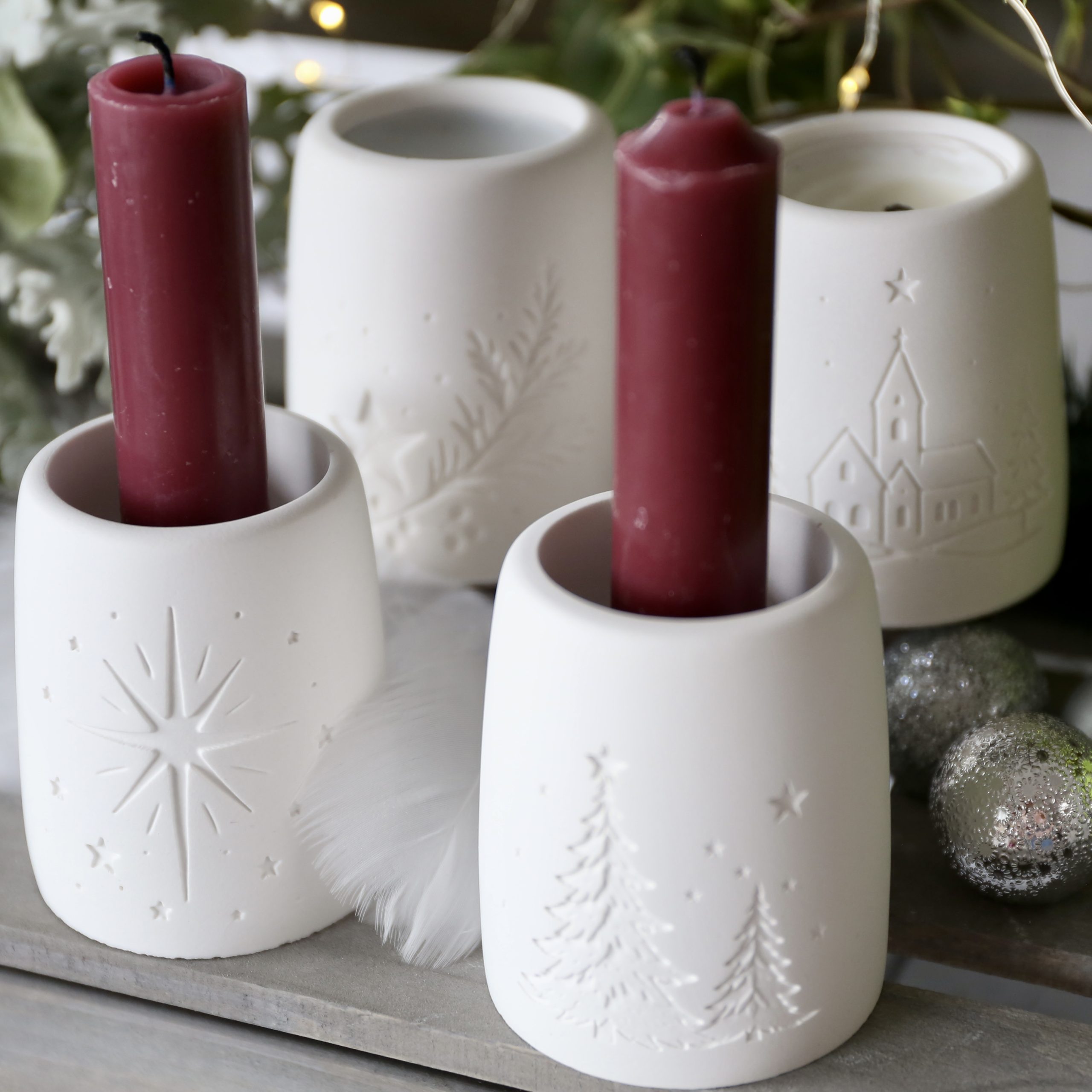 Silikon - Gießform - Weihnachtliche Teelichthalter - Weihnachtsdeko - Winterdeko - wähle aus 4 Varianten – Bild 40