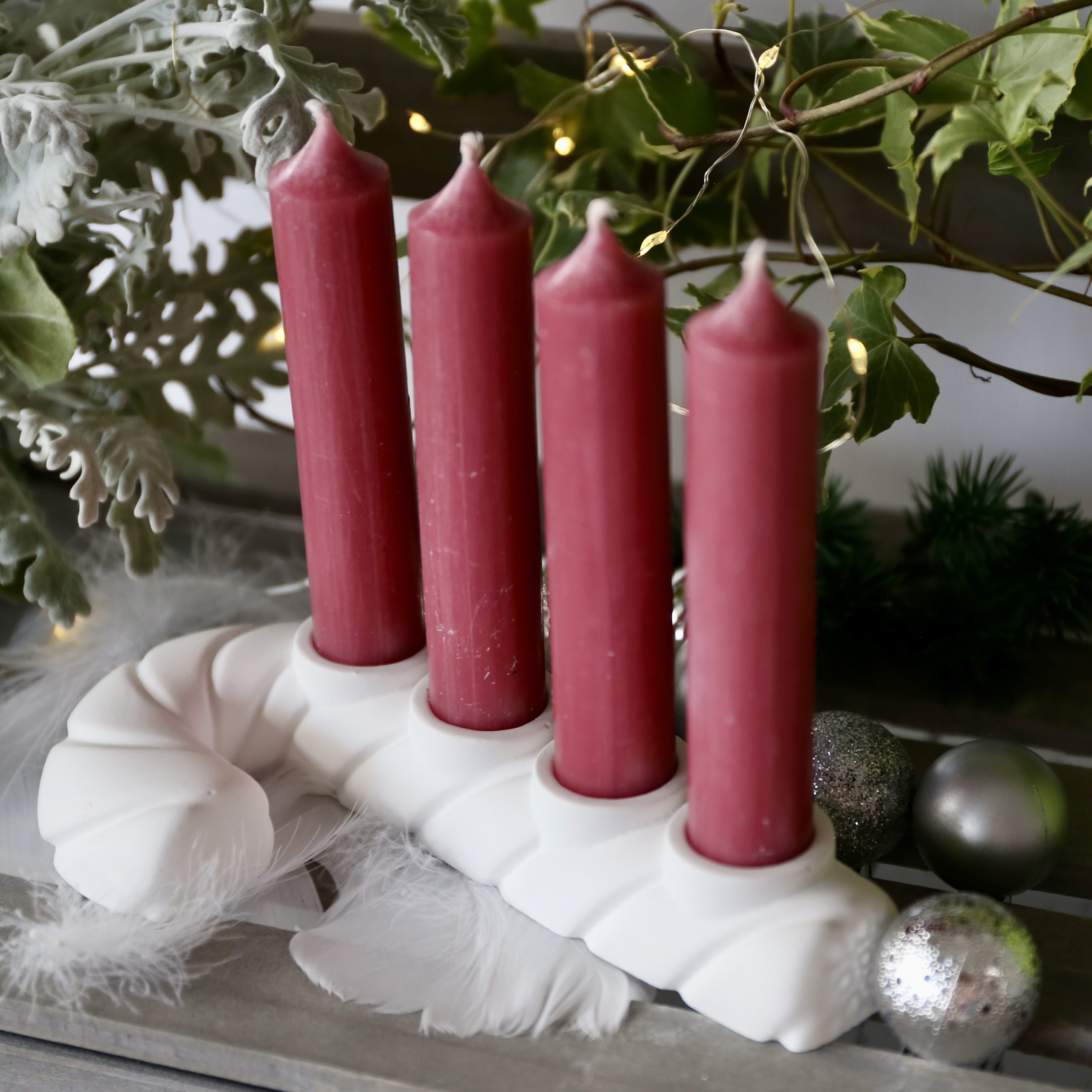 Silikon - Gießform - Zuckerstange - Kerzenhalter - Adventsdeko - Weihnachtsdeko - für Stabkerzen – Bild 14