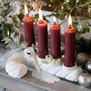 Silikon - Gießform - Zuckerstange - Kerzenhalter - Adventsdeko - Weihnachtsdeko - für Stabkerzen