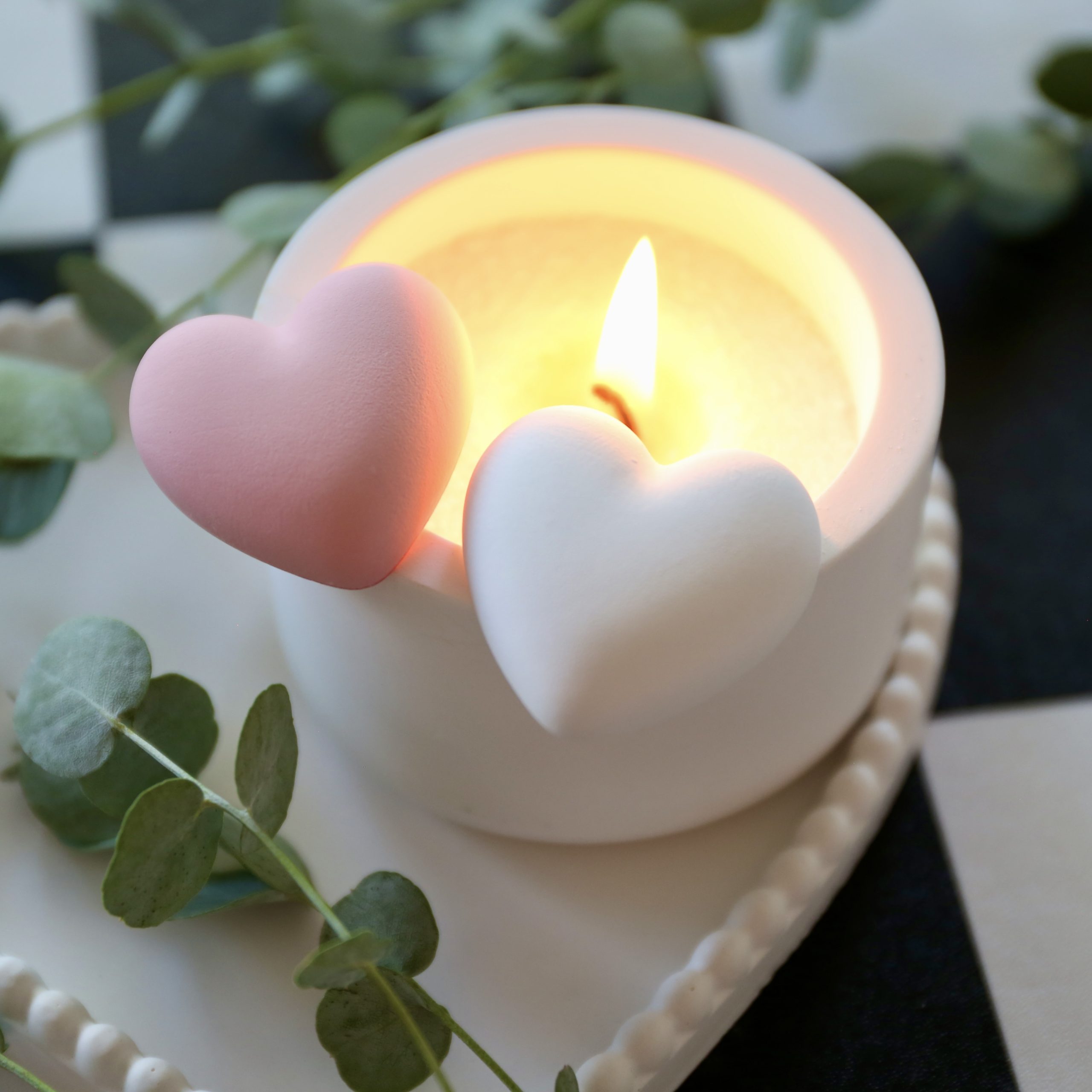 Silikon - Gießform - Herzen - Matte - Lebkuchenherzen - zum Applizieren – Bild 5