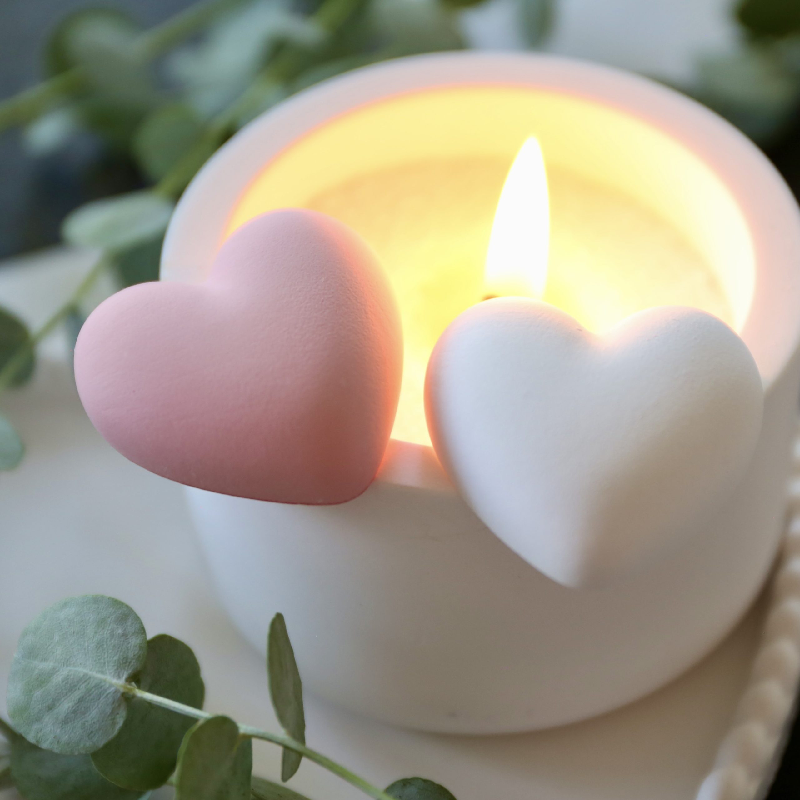 Silikon - Gießform - Herzen - Matte - Lebkuchenherzen - zum Applizieren – Bild 7