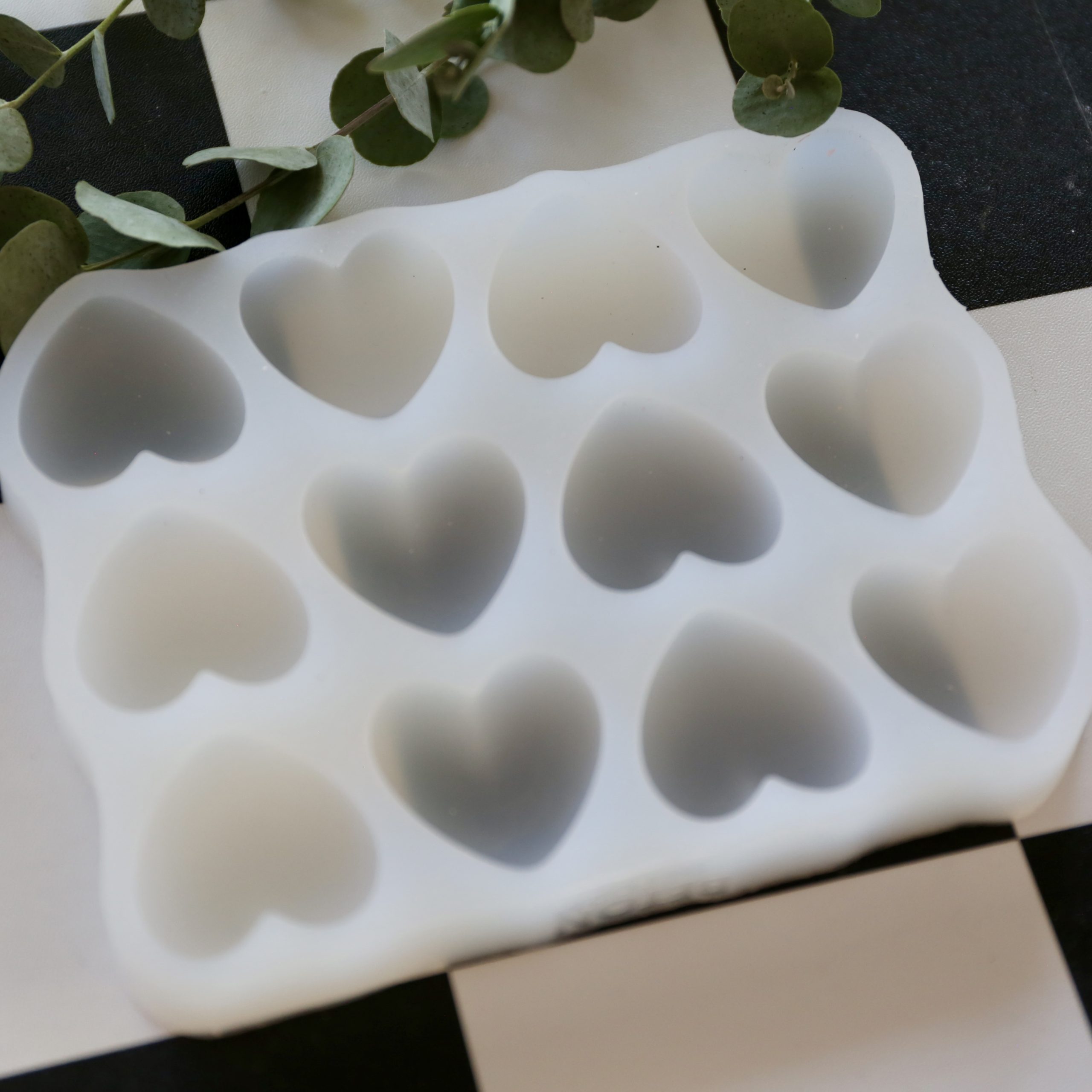 Silikon - Gießform - Herzen - Matte - Lebkuchenherzen - zum Applizieren – Bild 8