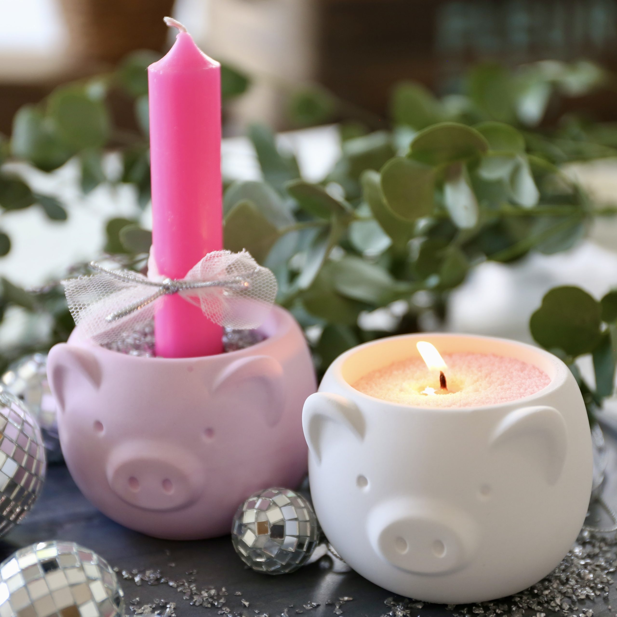 Silikon - Gießform - Glücksschwein - kleiner Pflanztopf - Silvesterdeko - Neujahr - Glücksbringer – Bild 9