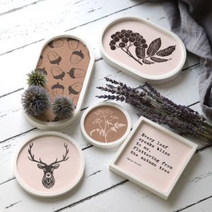 Outdoorstoff - Herbstzauber - Inlays für Silikon - Dekoteller - Tablett - wähle aus 3 Varianten - Lausemia Design Studio - abby and amy