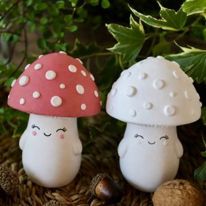 Silikon - Gießform - Heiterer Pilz - Groß - Herbstdeko