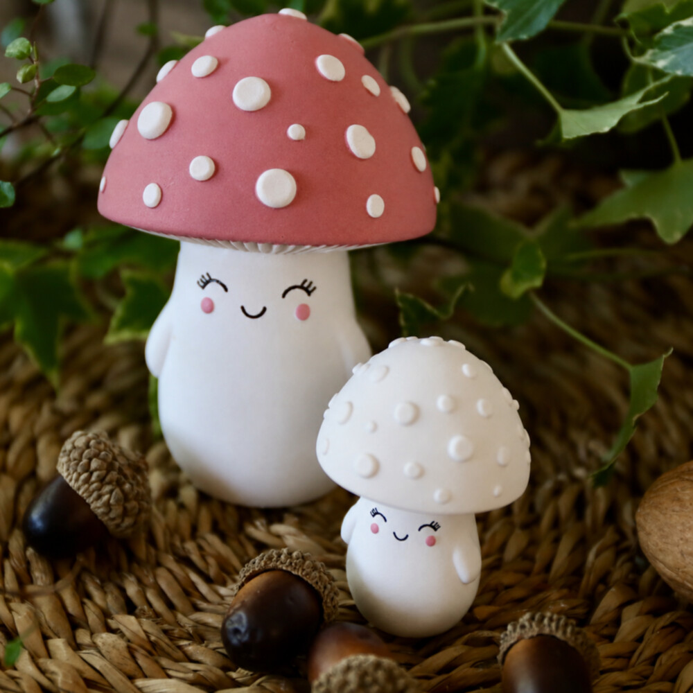 Silikon - Gießform - Heiterer Pilz - Mini - Herbstdeko – Bild 3