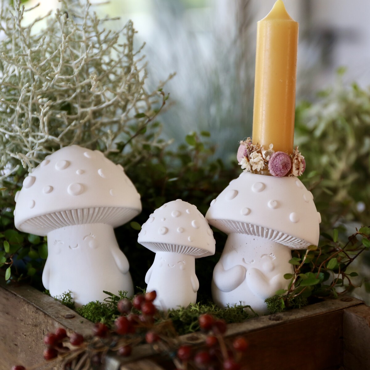 Silikon - Gießform - Heiterer Pilz - Mini - Herbstdeko – Bild 8