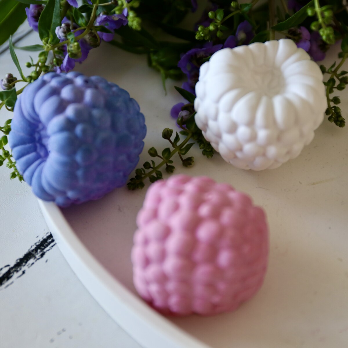 Silikon - Gießform - Blaubeere - Heidelbeere - Freche Früchte - zum Applizieren – Bild 5