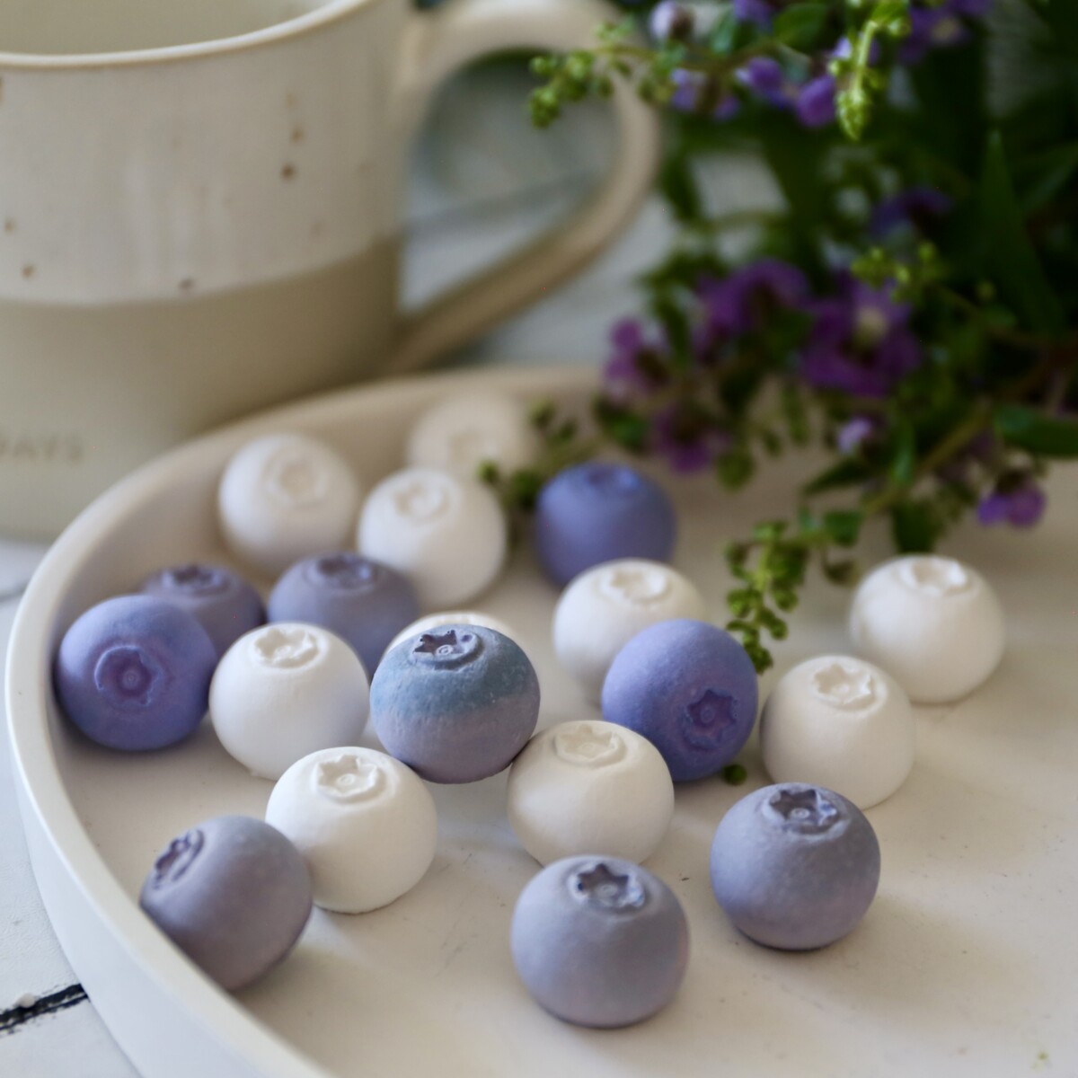 Silikon - Gießform - Blaubeere - Heidelbeere - Freche Früchte - zum Applizieren – Bild 51