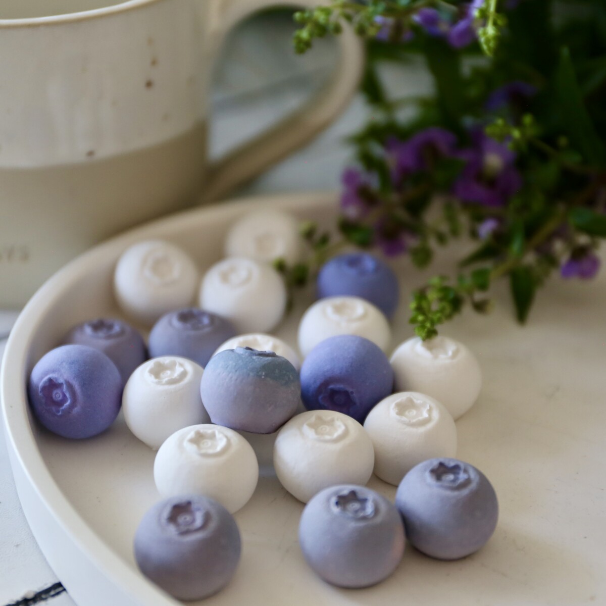 Silikon - Gießform - Blaubeere - Heidelbeere - Freche Früchte - zum Applizieren – Bild 54