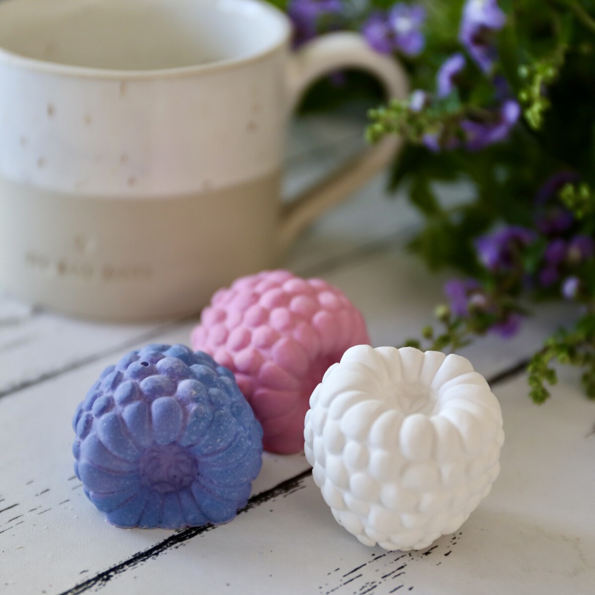 Silikon - Gießform - Blaubeere - Heidelbeere - Freche Früchte - zum Applizieren – Bild 7