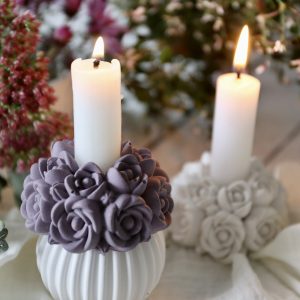 Silikon - Gießform - Blüten - Stabkerzen Topper